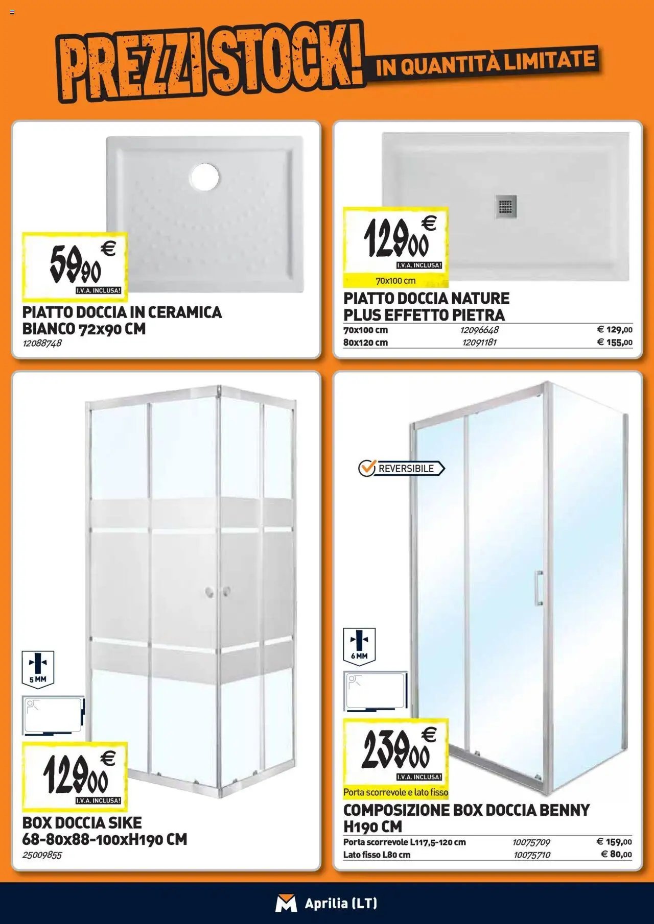 Volantino TECNOMAT del 27.08.2025 | Pagina: 2 | Prodotti: Box doccia, Piatto, Doccia