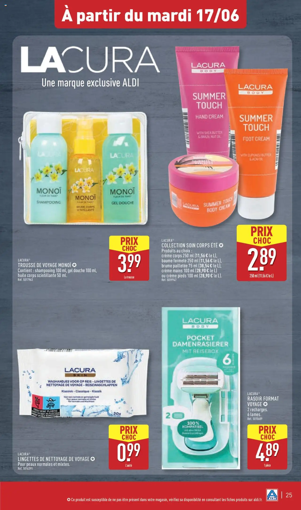  | Page: 28 | Produits: Rasoir, Douche, Huile, Crème