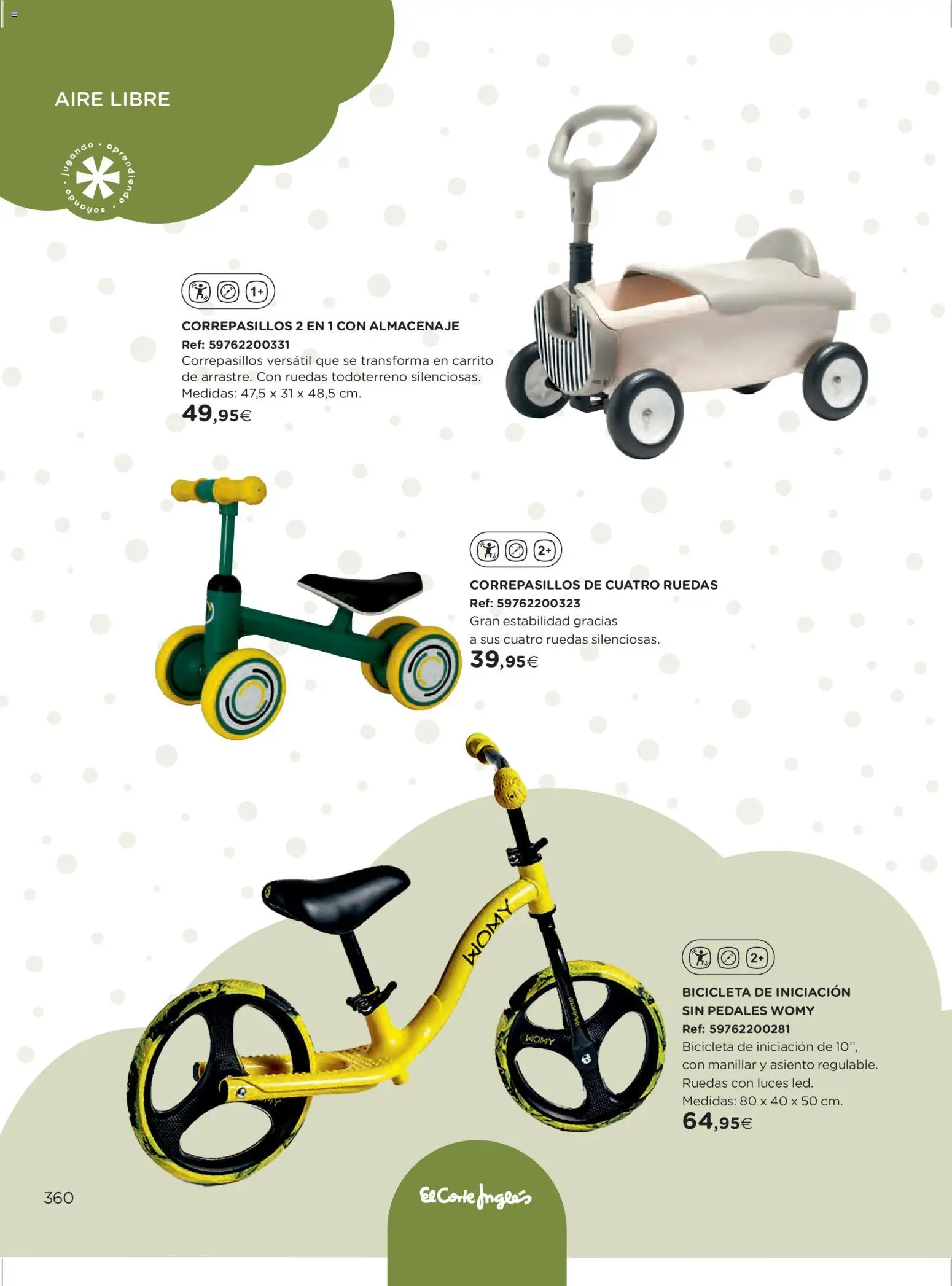 El Corte Inglés ofertas │ válido desde el 27.10.2025 | Página: 360 | Productos: Bicicleta, Almacenaje