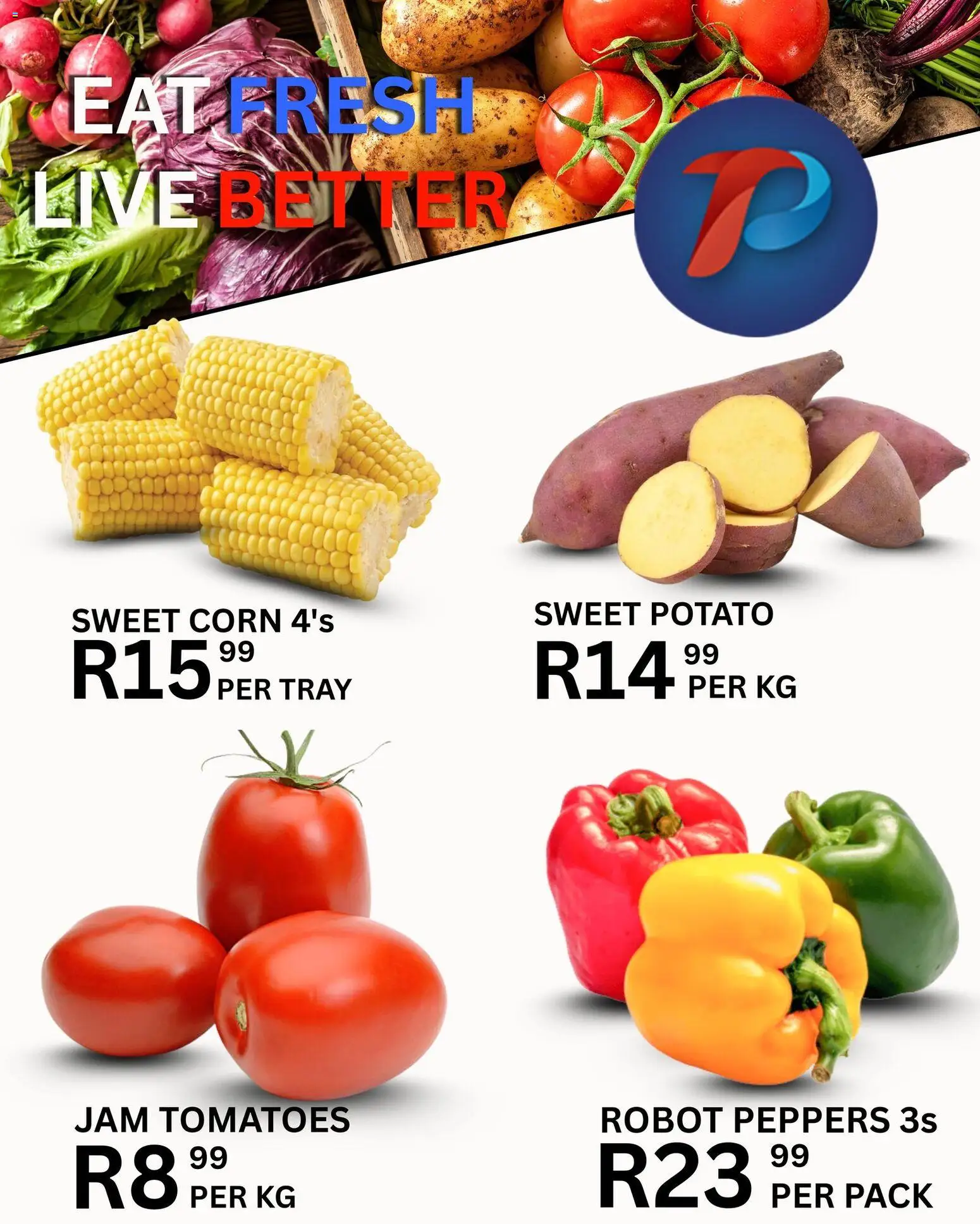 New Take n Pay catalogue – valid from 27.02.2026 | Page: 9 | Products: Corn, Jam, Tray, Tomatoes