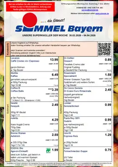 Simmel Bayern ab 30.03.2026 gültig