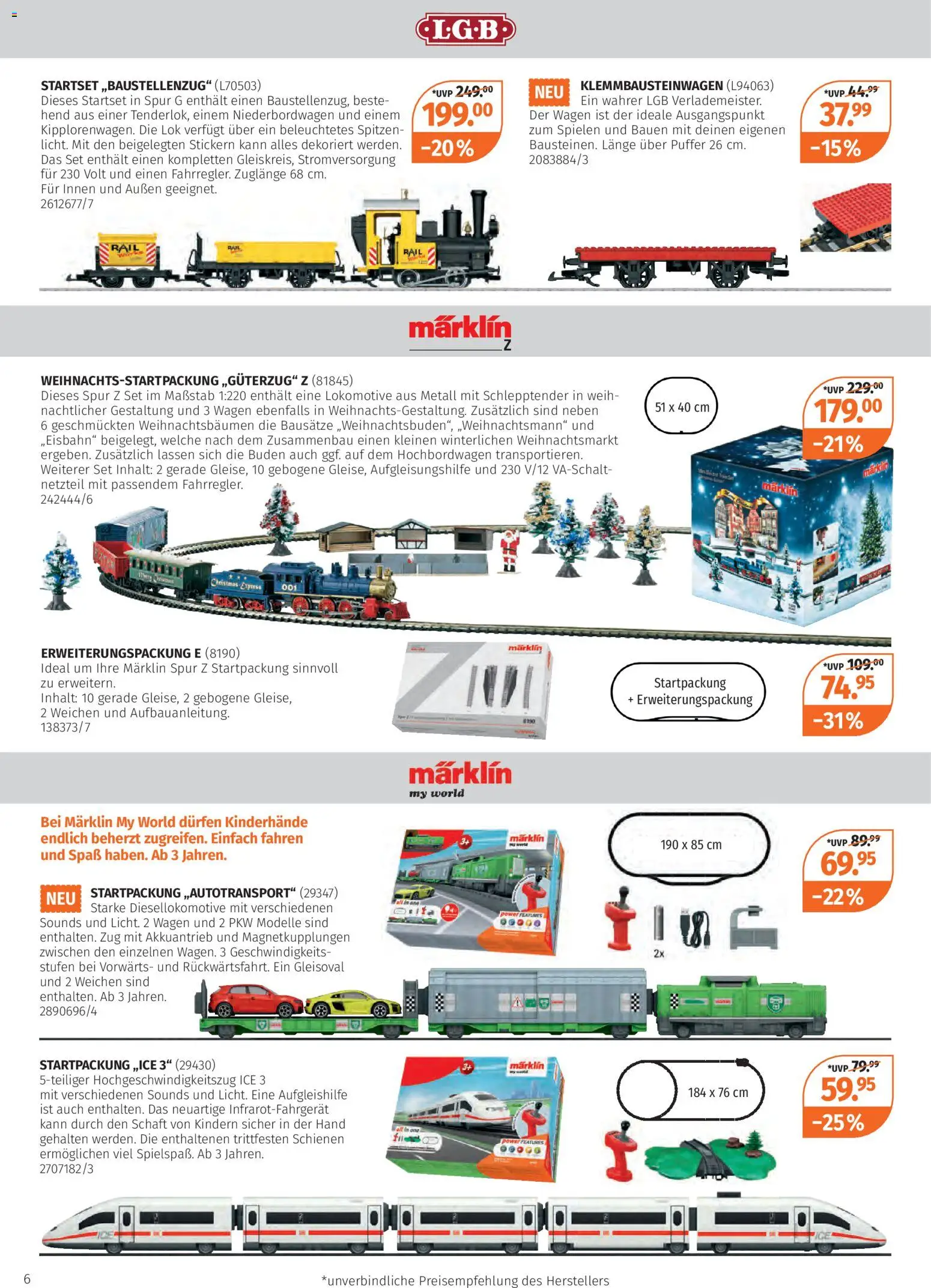 Müller Modell-Eisenbahn 2025 – gültig ab 27.10.2025 | Seite: 6 | Produkte: Netzteil