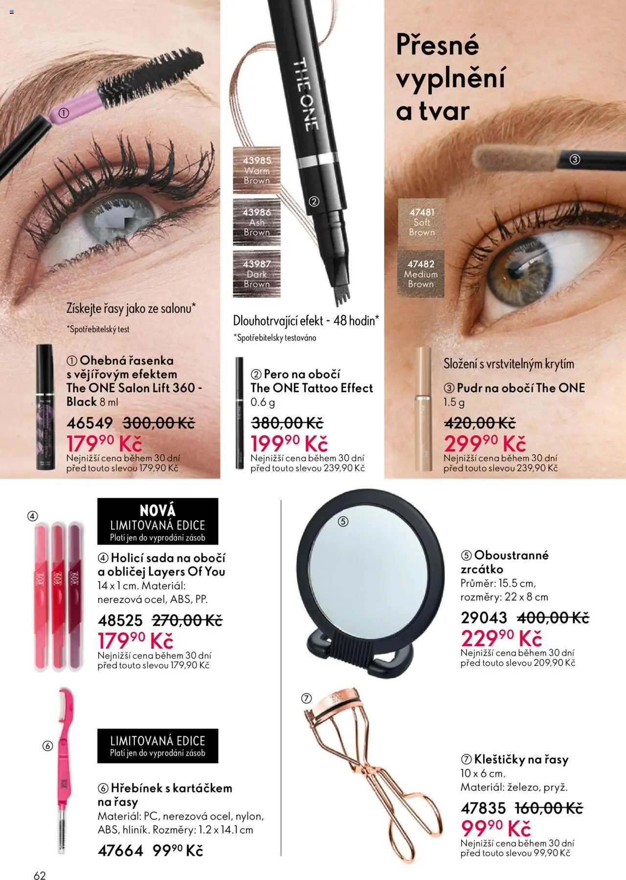 Oriflame katalog č.13/2025 od 07.09.2025 | Strana: 62 | Produkty: Pero, Test, Pudr, Řasenka
