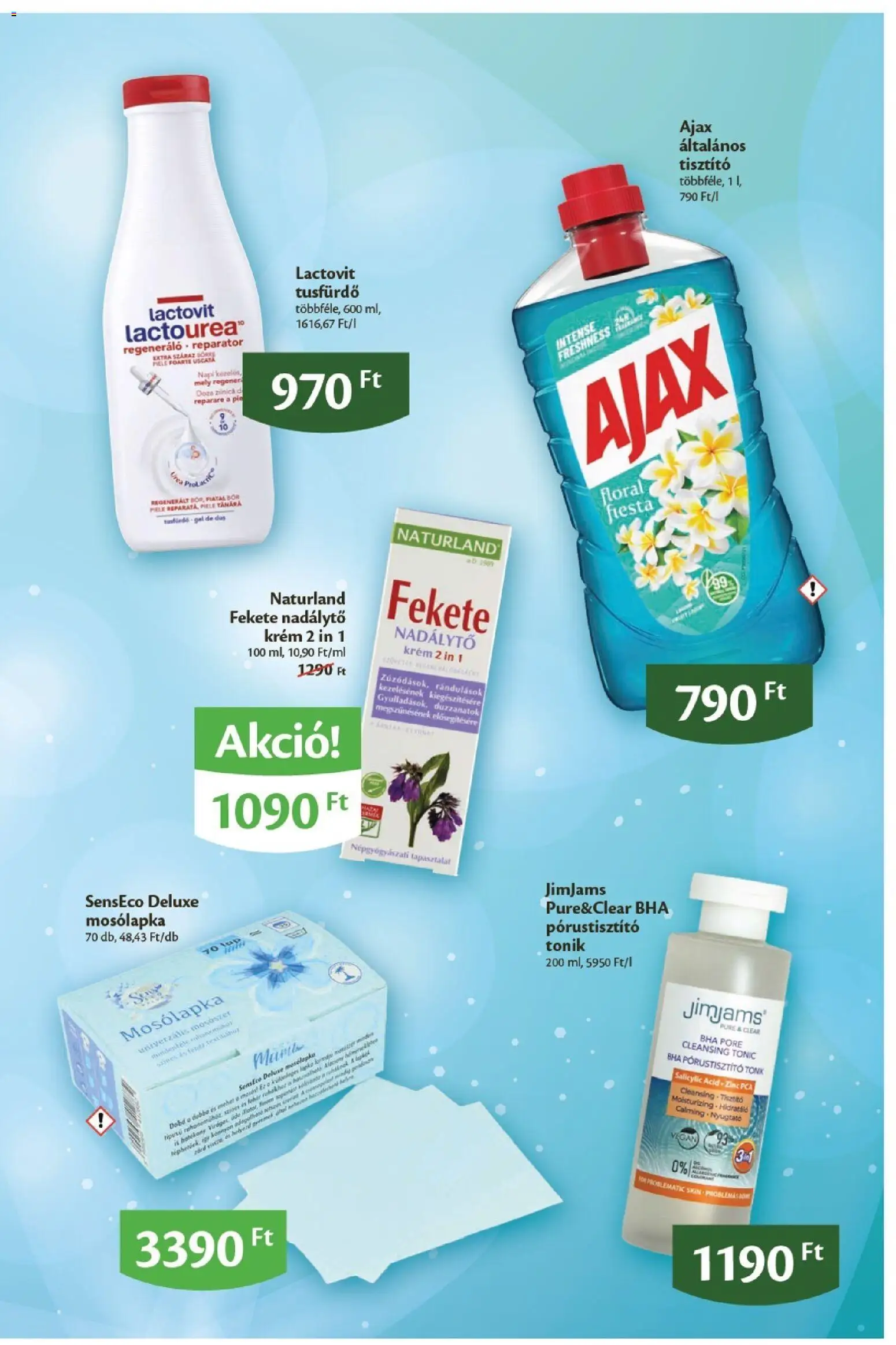 EcoFamily akciós ujság - amely érvényes a következő dátumtól: 06.03.2026 | Oldal: 9 | Termékek: Tonic, Bor, Tusfürdő, Mosószer