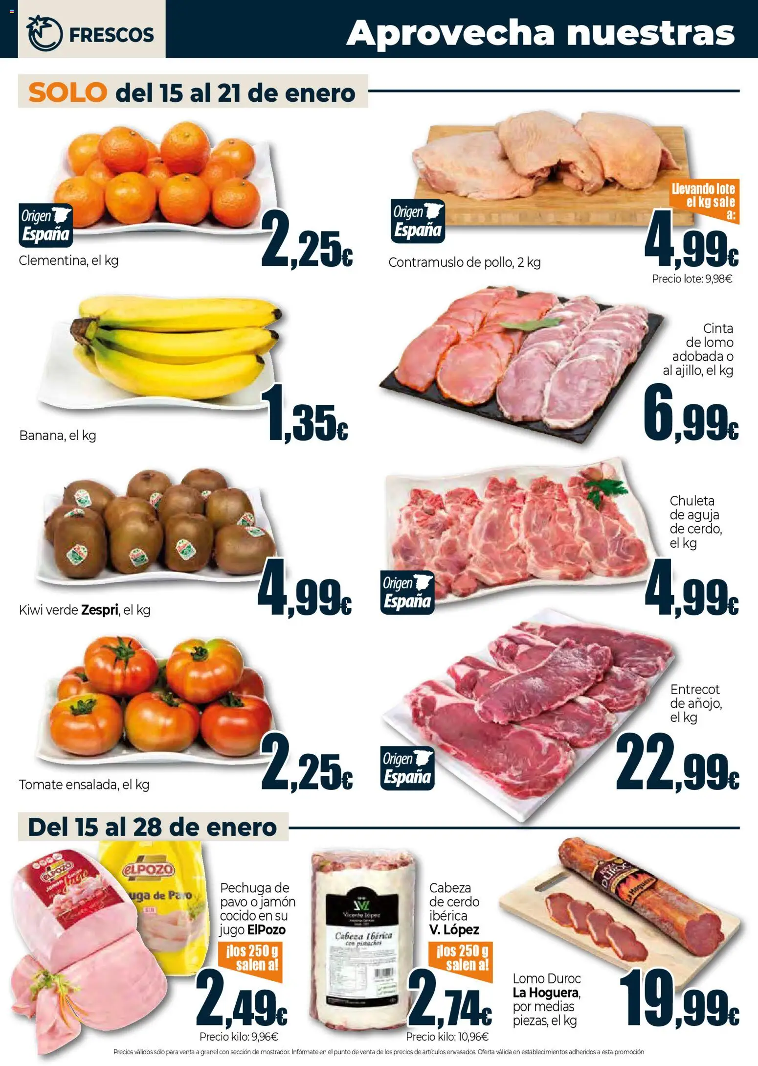 Unide folleto │ válido desde el 15.01.2026 | Página: 2 | Productos: Jamón, Jugo, Cerdo, Kiwi