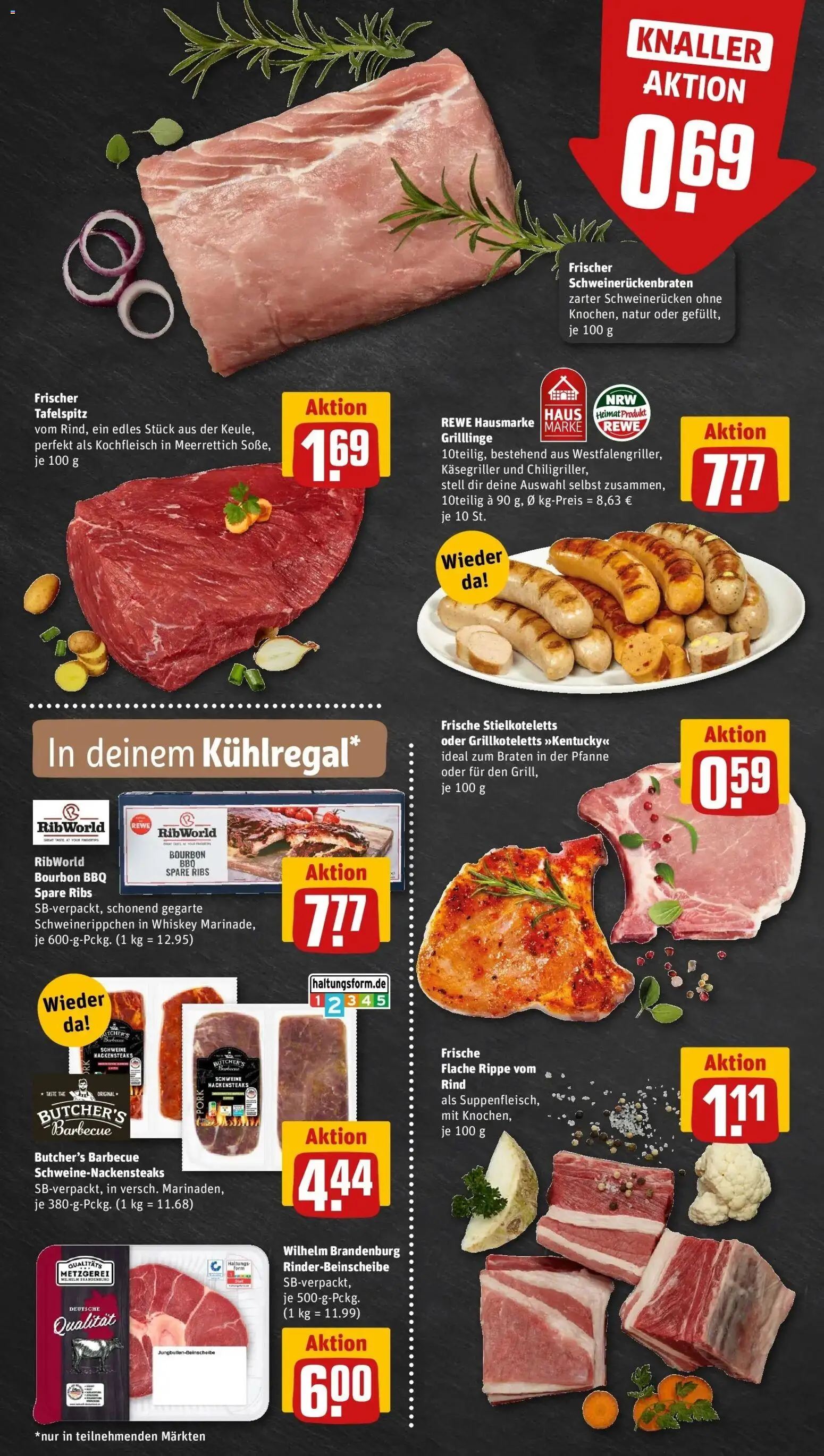 Rewe Prospekt Bochum	 – gültig ab 23.03.2026 | Seite: 6 | Produkte: Tafelspitz, Schweinerucken, Bourbon, Whiskey