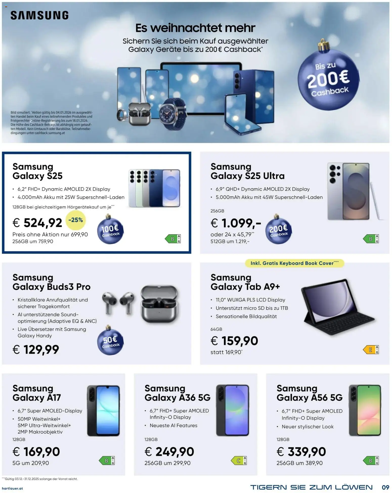 Hartlauer Angebote gültig ab 01.12.2025 | Seite: 9 | Produkte: Samsung