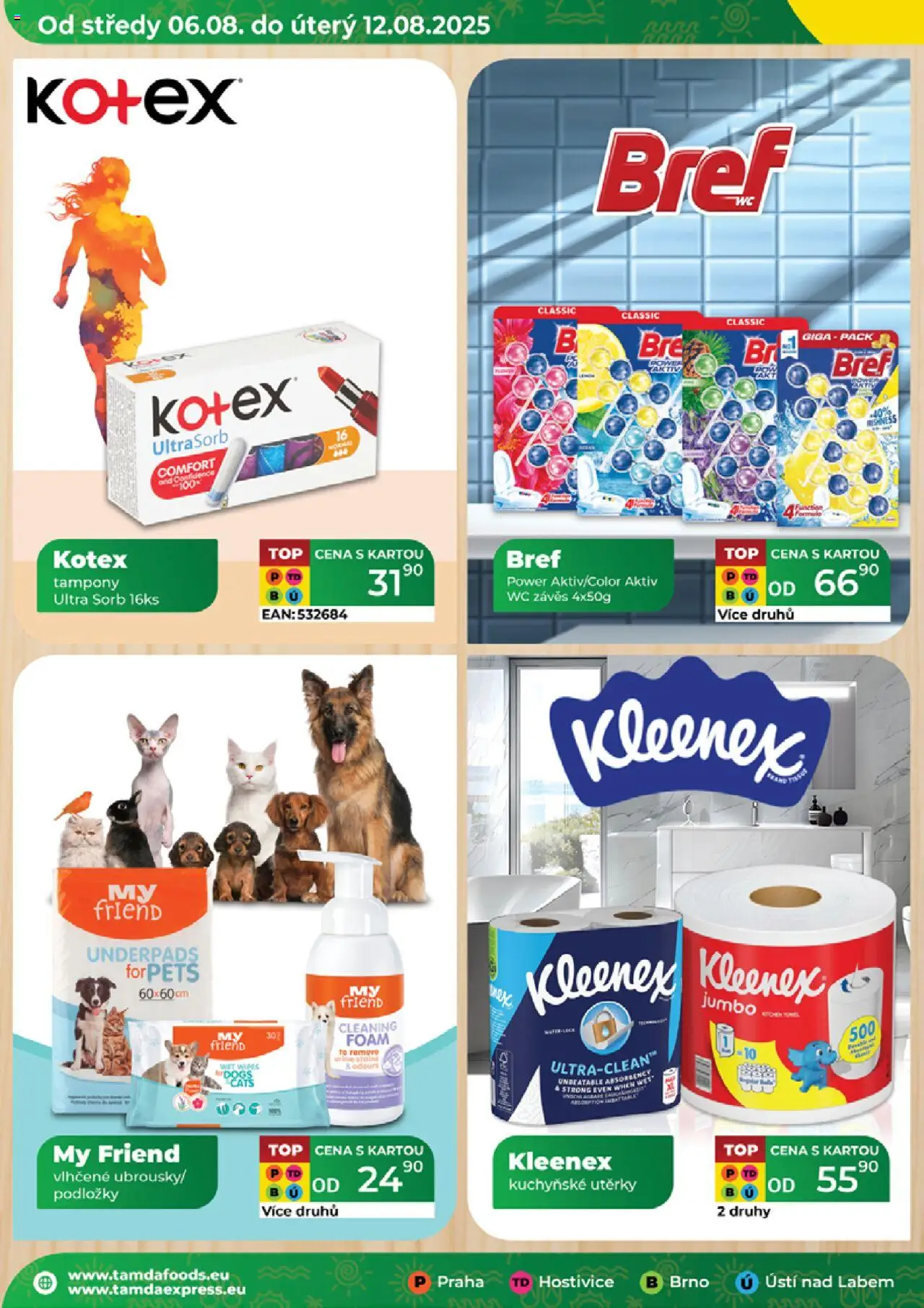 Tamda Foods leták od 06.08.2025 | Strana: 20 | Produkty: Kuchyňské utěrky, Utěrky, Wc, Tampony