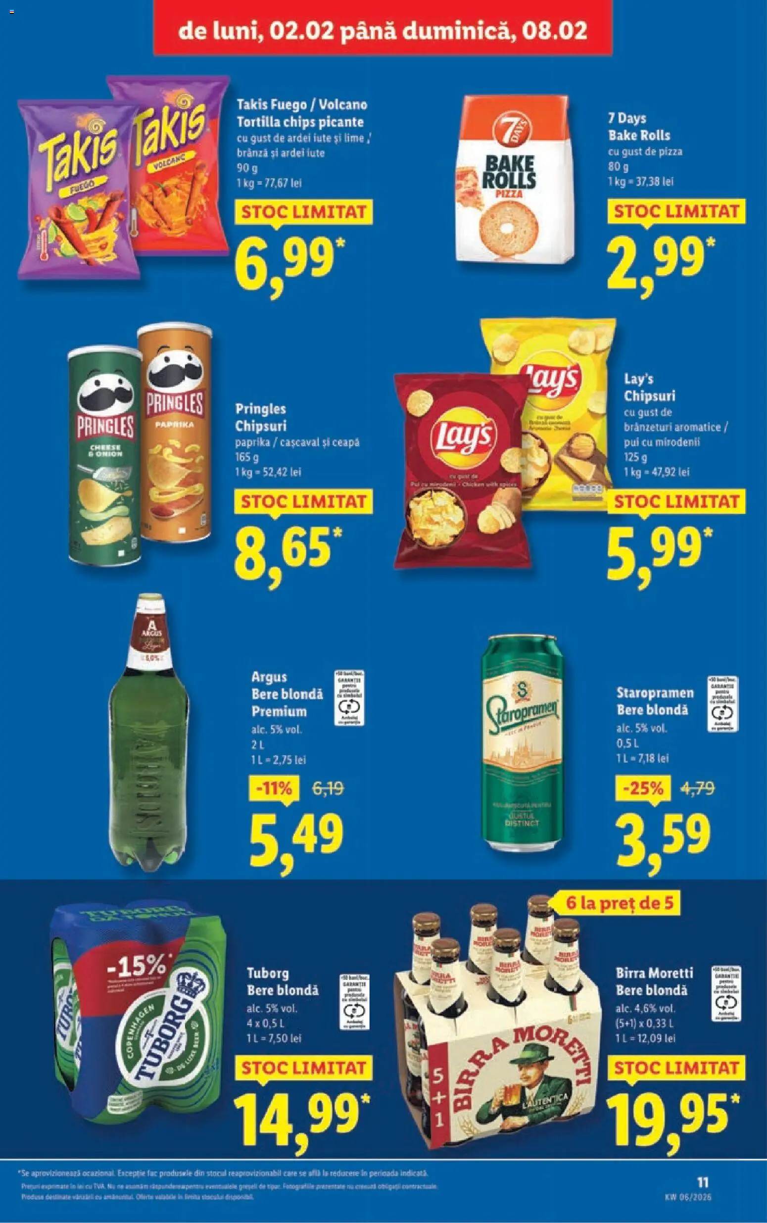 Noul catalog Lidl – valabil de la 02.02.2026 | Pagină: 11 | Produse: Hacıyatmaz Kedi Oyuncağı, Ardei iute, Brânză, Pizza