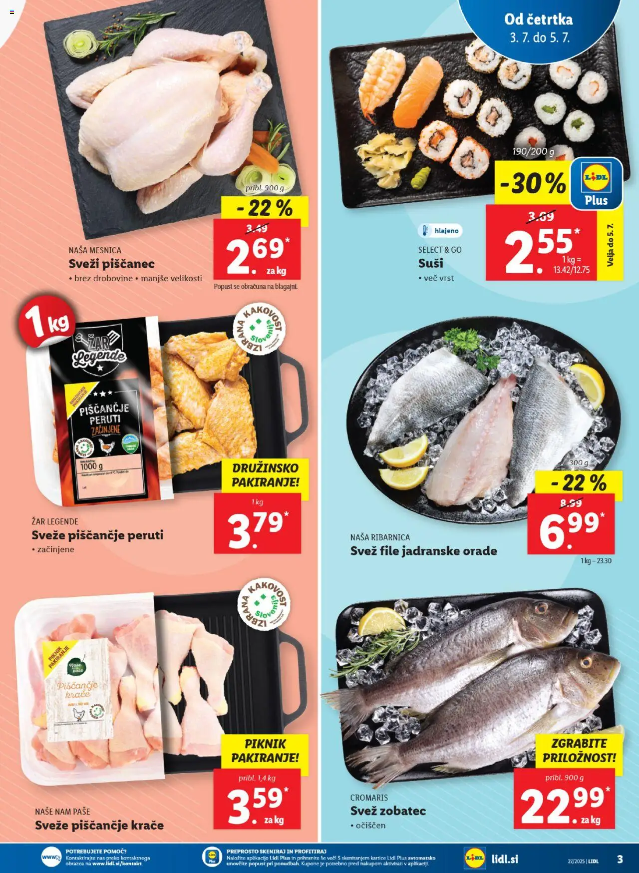 Lidl - Maribor │ velja od 03.07.2025 | Stran: 3 | Izdelki: Zar, Suši