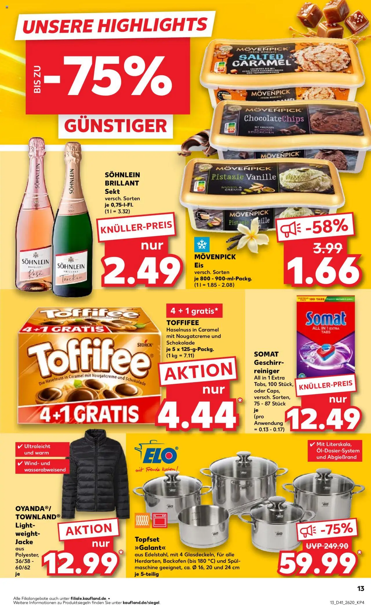 Kaufland prospekt Zeitz	 – gültig ab 09.10.2025 | Seite: 13 | Produkte: Sekt, Toffifee, Jacke, Backofen