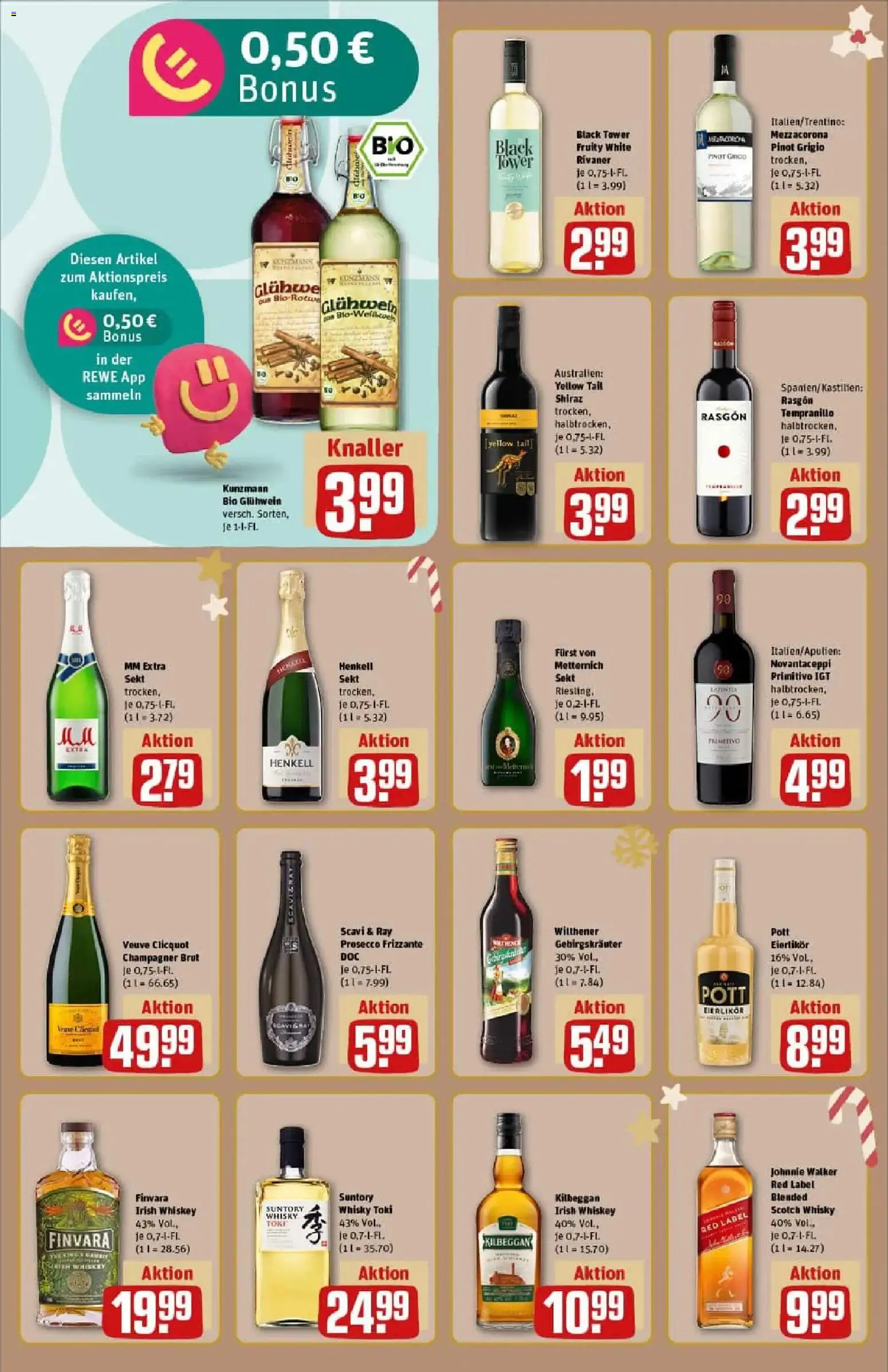 Rewe prospekt Stolberg / Breinig	 – gültig ab 01.12.2025 | Seite: 26 | Produkte: Whisky, Wilthener, Sekt, Johnnie walker