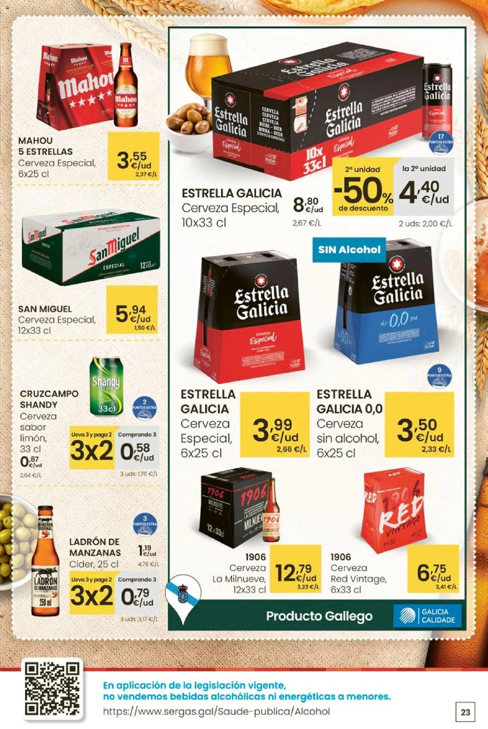 Eroski - Oferta │ válido desde el 12.03.2026 | Página: 23 | Productos: Cerveza, Manzanas