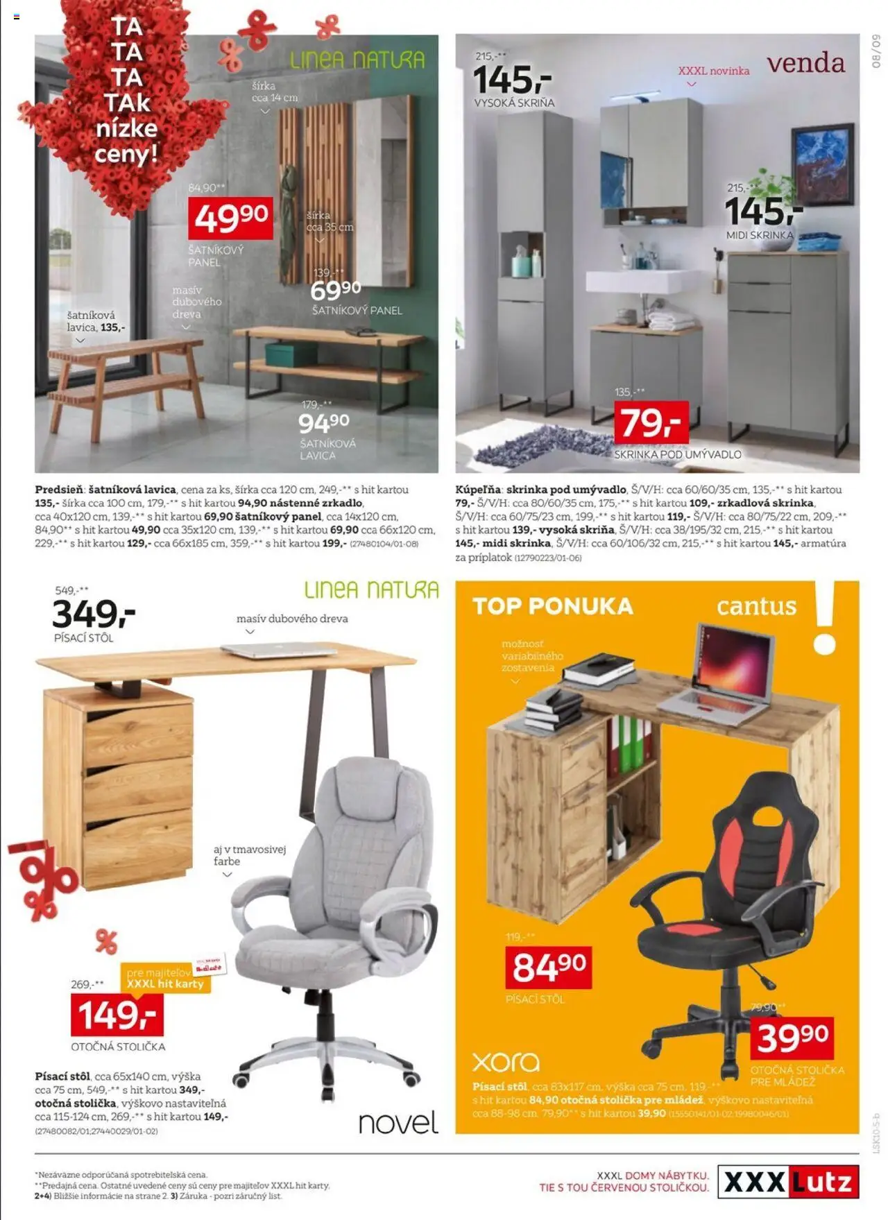 Nové XXXLutz akcie – leták je platný od 20.10.2025 | Strana: 9 | Produkty: Skriňa, Kúpelňa, Skrinka pod umývadlo, Stôl
