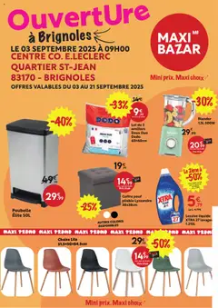 Maxi Bazar - Prévisualisation de Maxi Bazar catalogue Ouverture Magasin valide à partir de 03.09.2025