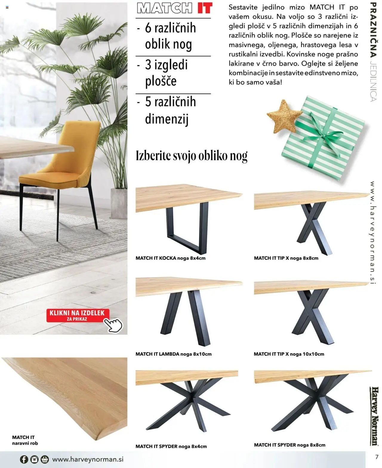 Harvey Norman katalog praznična jedilnica │ velja od 07.12.2023 | Stran: 7