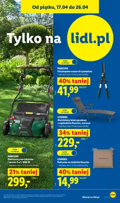 Pogląd oferty "LIVARNO Poduszka na siedzisko Houston, Seat cushion Houston" - ważna od 20.04.2026 | Strona: 29 | Produkty: Poduszka, Leżak, Leżak ogrodowy, Nożyce do żywopłotu