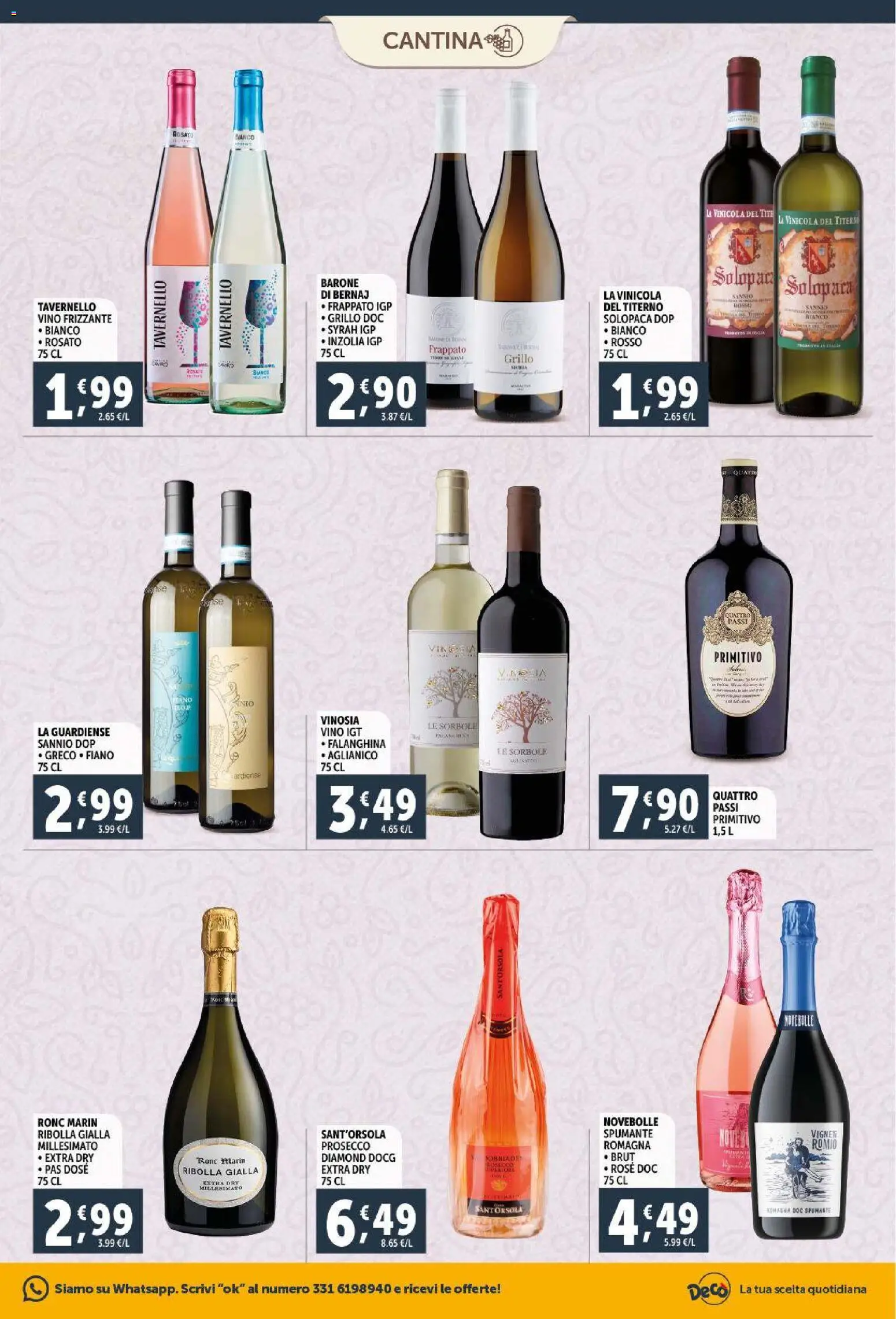Volantino Decò del 03.02.2026 | Pagina: 17 | Prodotti: Prosecco, Vino, Spumante
