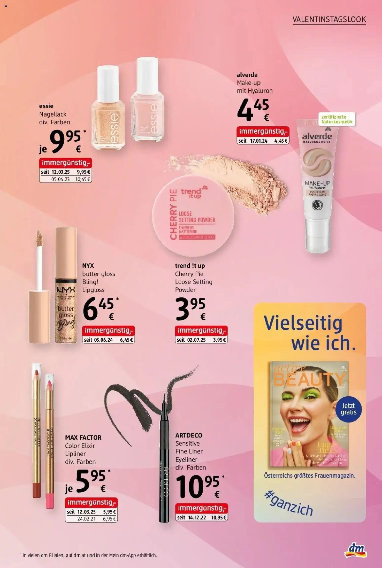 dm drogerie markt Journal Februar 2026 gültig ab 05.02.2026 | Seite: 7 | Produkte: Eyeliner, Lipgloss, Nagellack, Butter