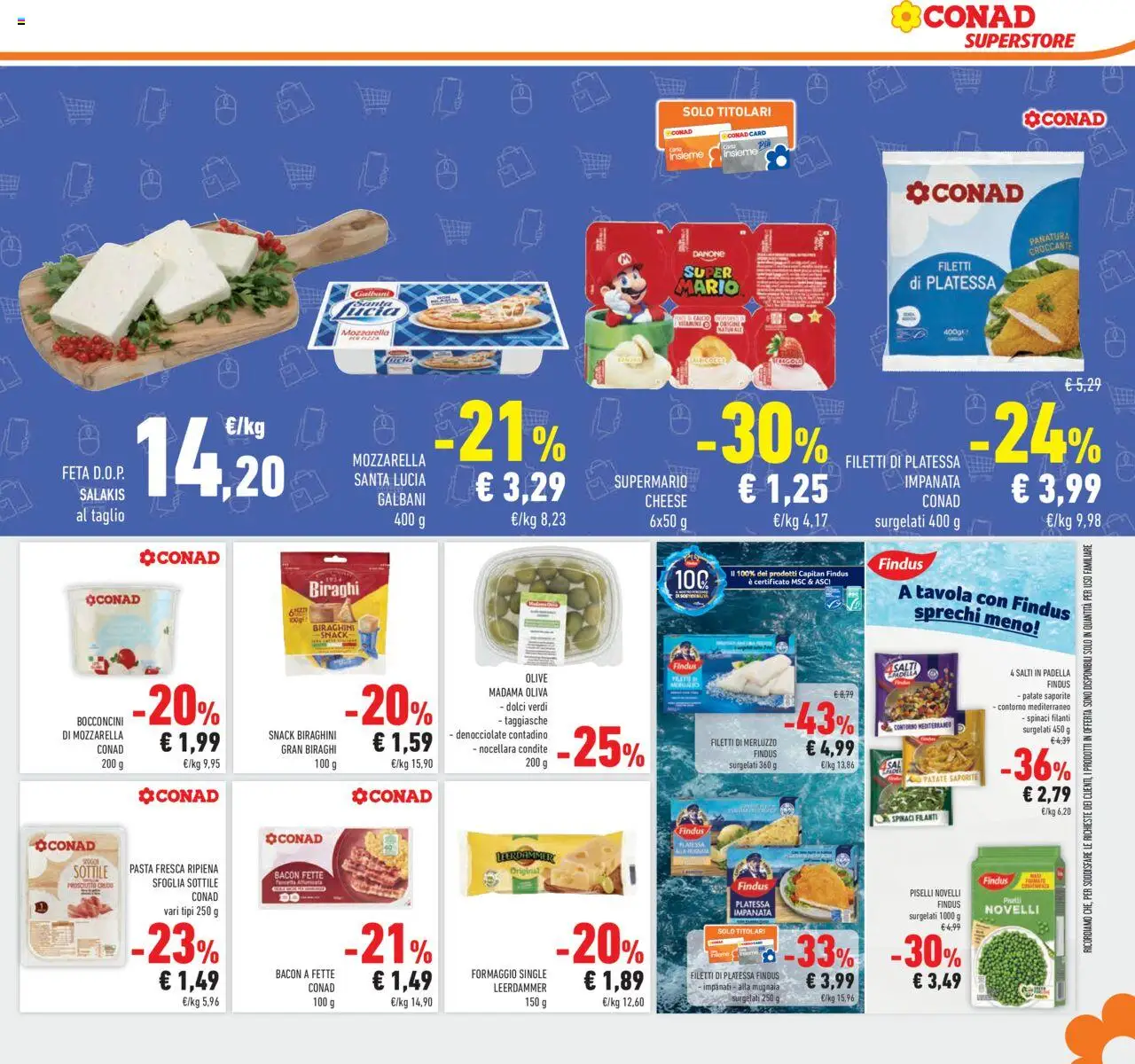 Volantino Conad del 24.09.2025 | Pagina: 39 | Prodotti: Prosciutto Crudo, Patate, Formaggio, Olive