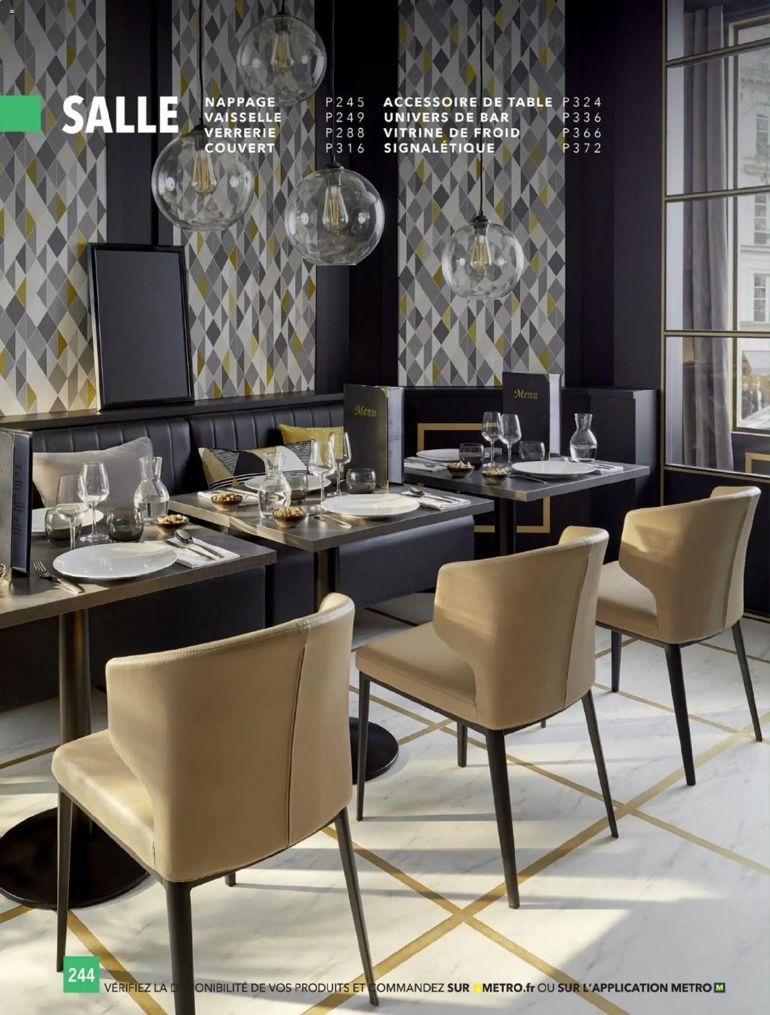 {H1} | Page: 244 | Produits: Vitrine, Table