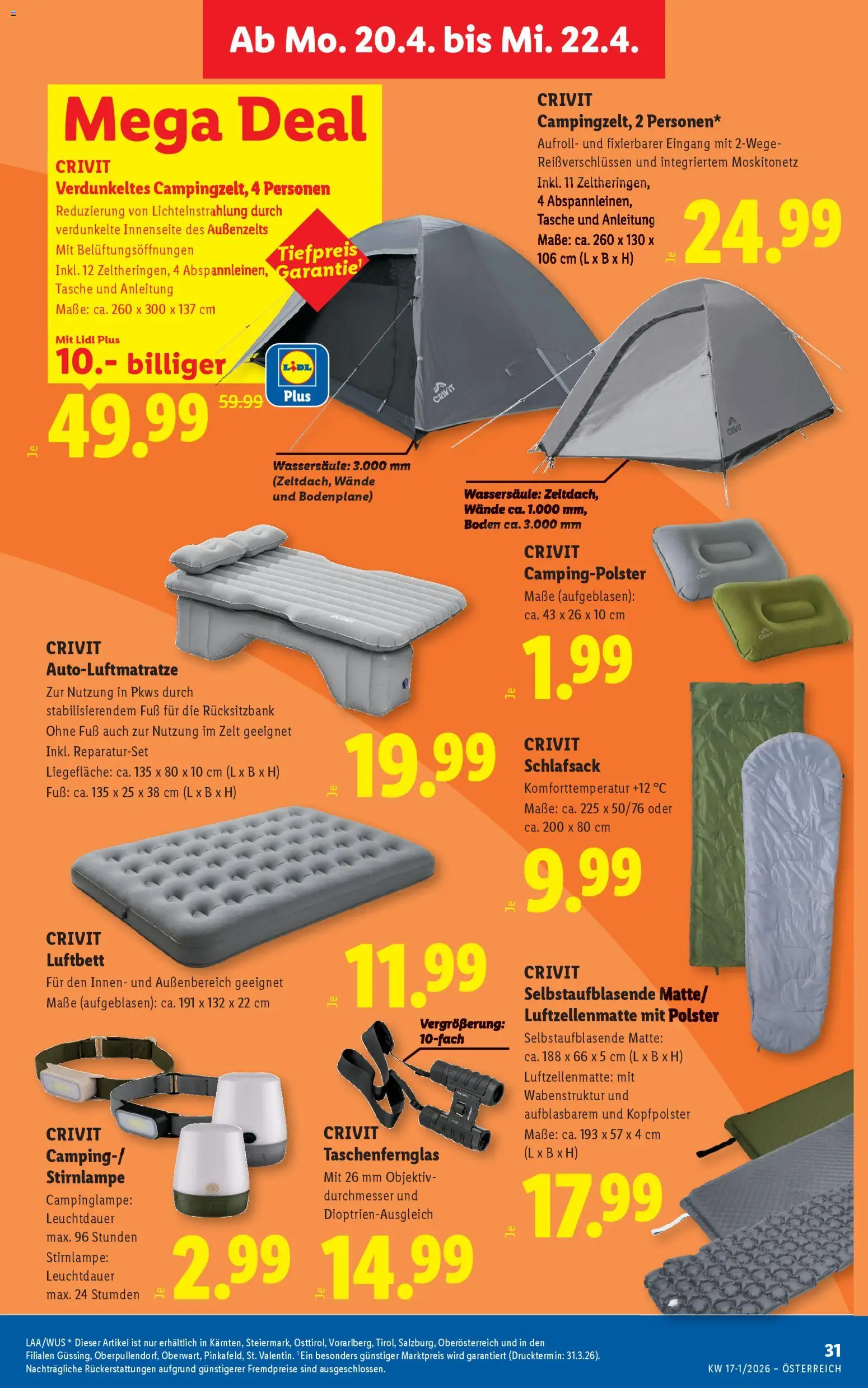 Lidl Flugblatt - Oberpullendorf, Güssing, Oberwart gültig ab 16.04.2026 | Seite: 34 | Produkte: Tasche