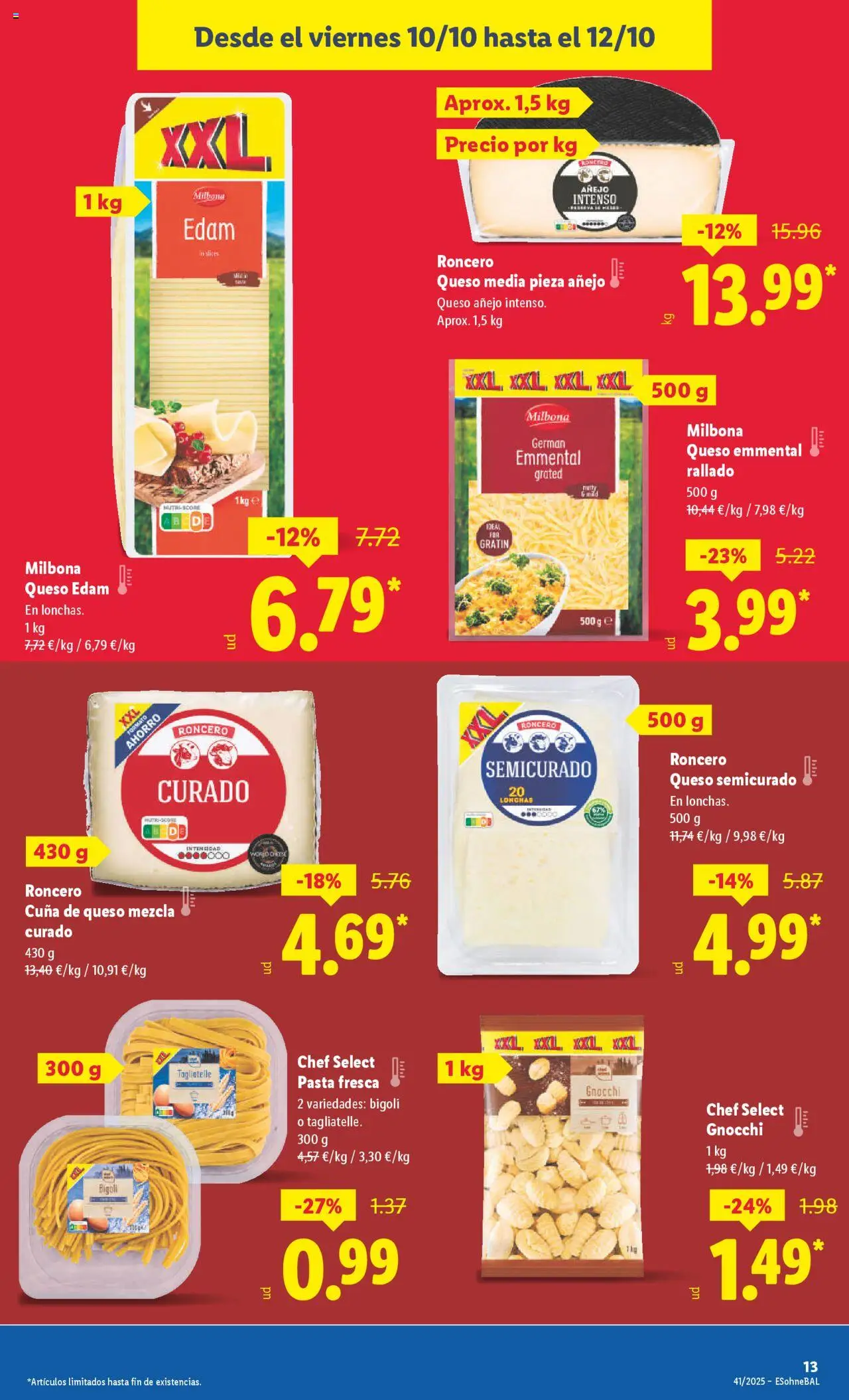 Lidl catálogo MAD │ válido desde el 06.10.2025 | Página: 25 | Productos: Queso, Pasta, Cuna