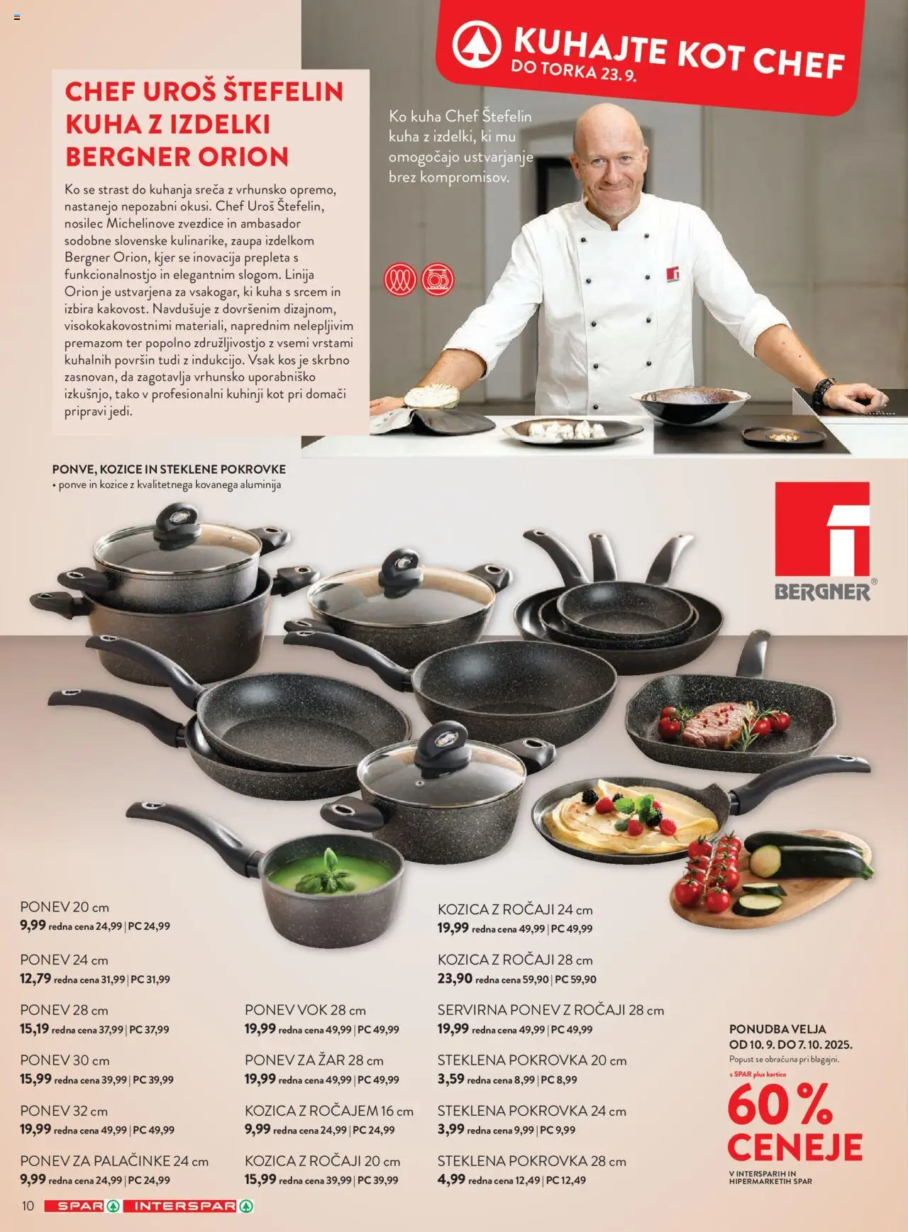 Novi Spar katalog ponudbe – veljaven od 10.09.2025 | Stran: 10 | Izdelki: Zar, Kozice, Kos, Palačinke