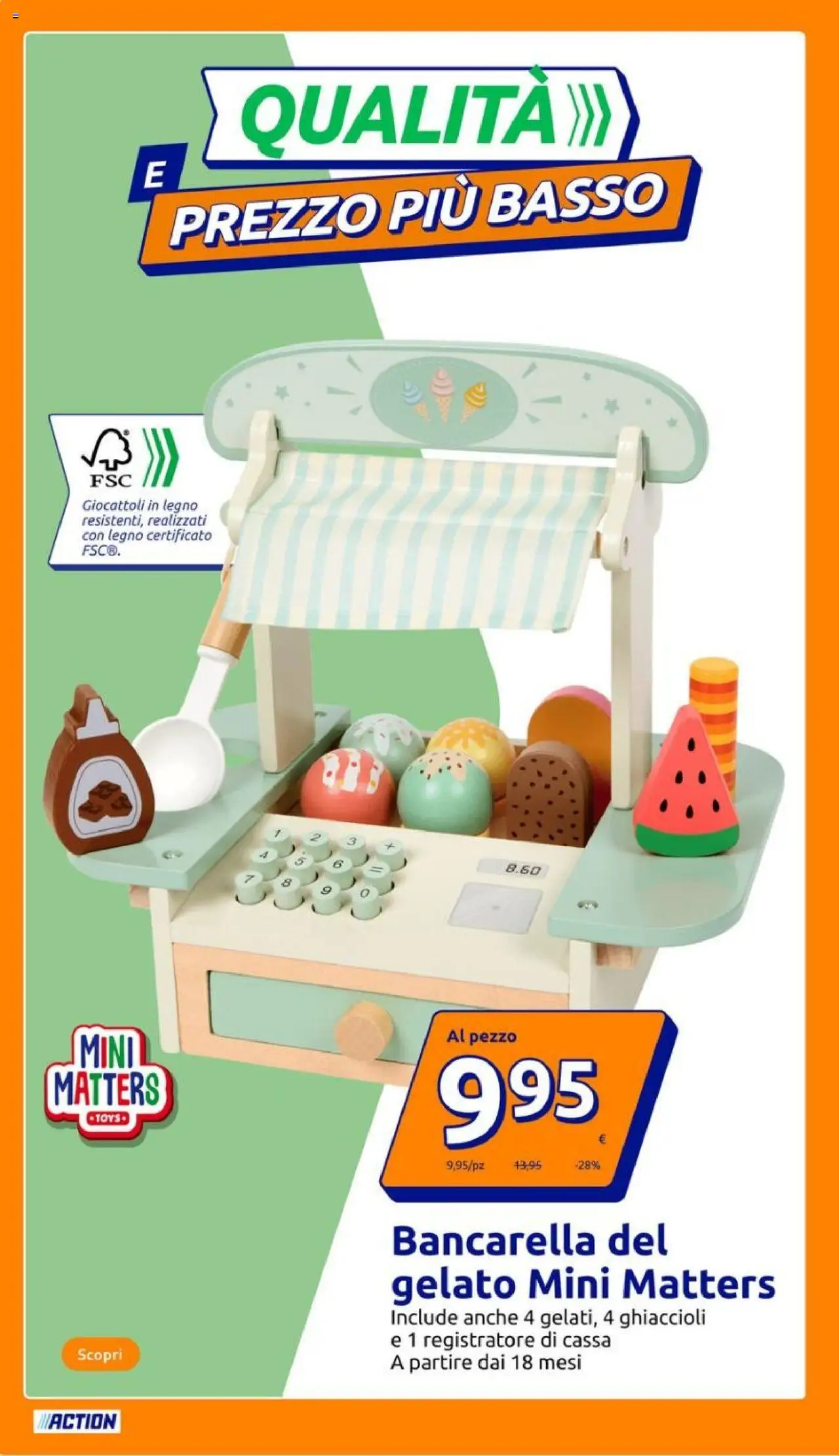 Volantino Action del 15.10.2025 | Pagina: 10 | Prodotti: Ghiaccioli, Gelato