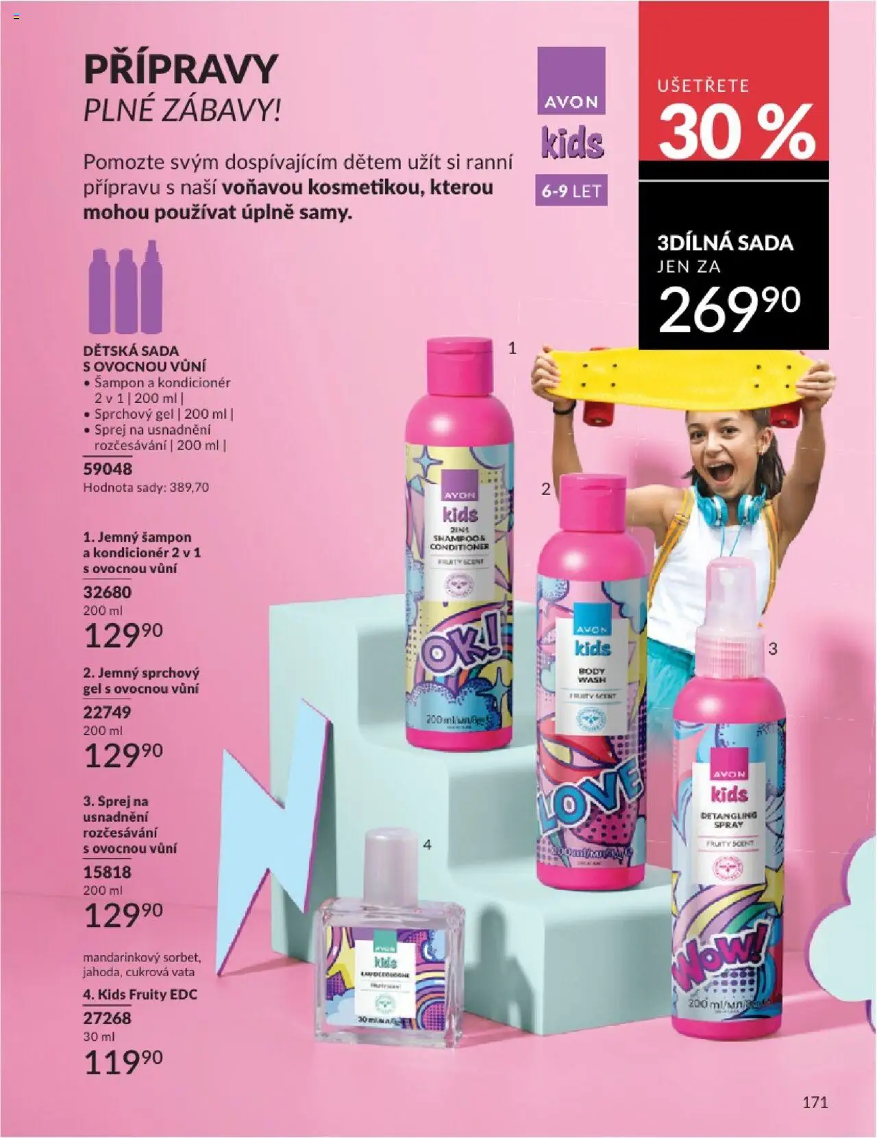 Avon katalog 6/2025 od 01.06.2025 | Strana: 171 | Produkty: Sprchový gel, Body, Šampon, Kondicionér