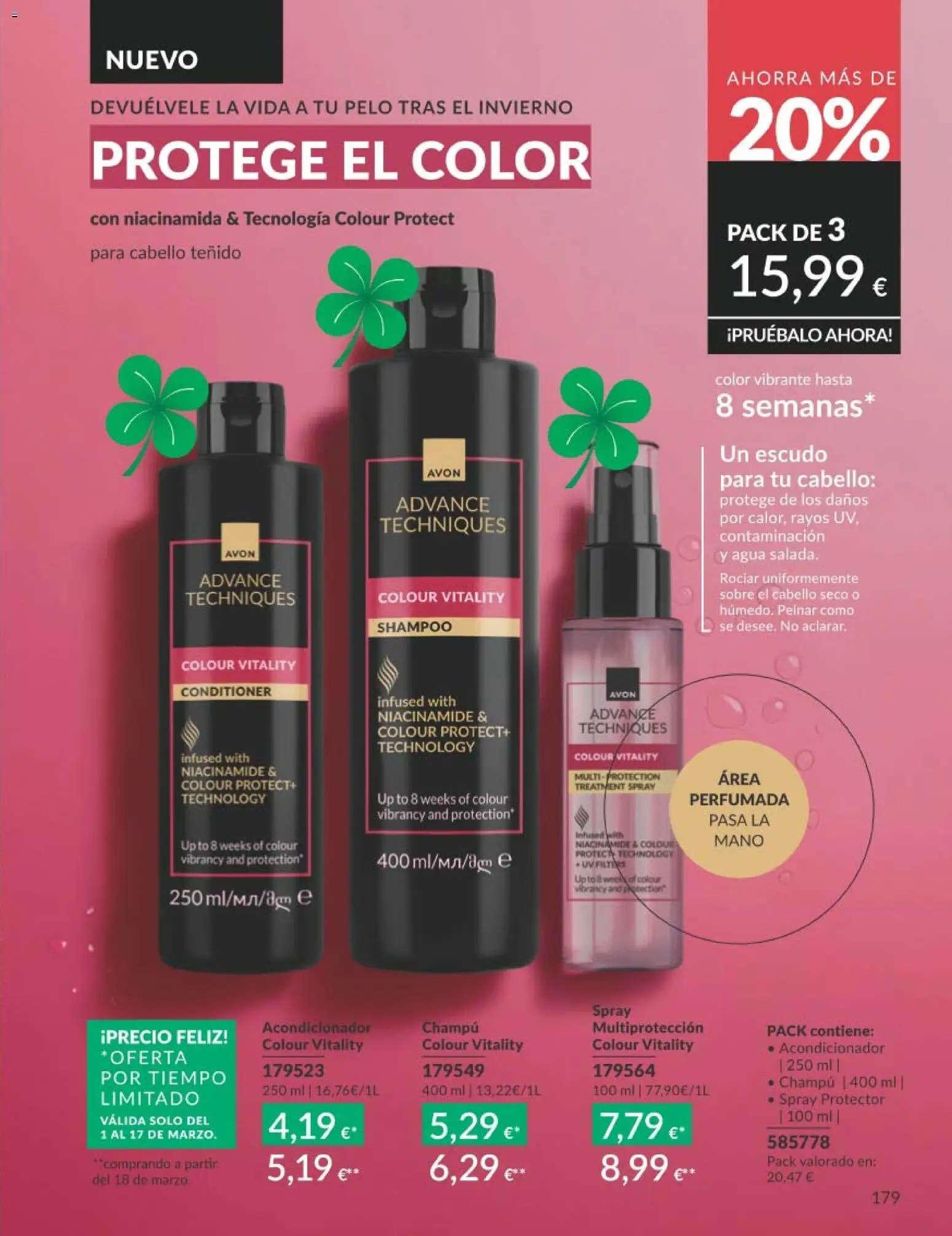 Catálogo AVON campaña 3 │ válido desde el 01.03.2026 | Página: 205 | Productos: Champú, Acondicionador