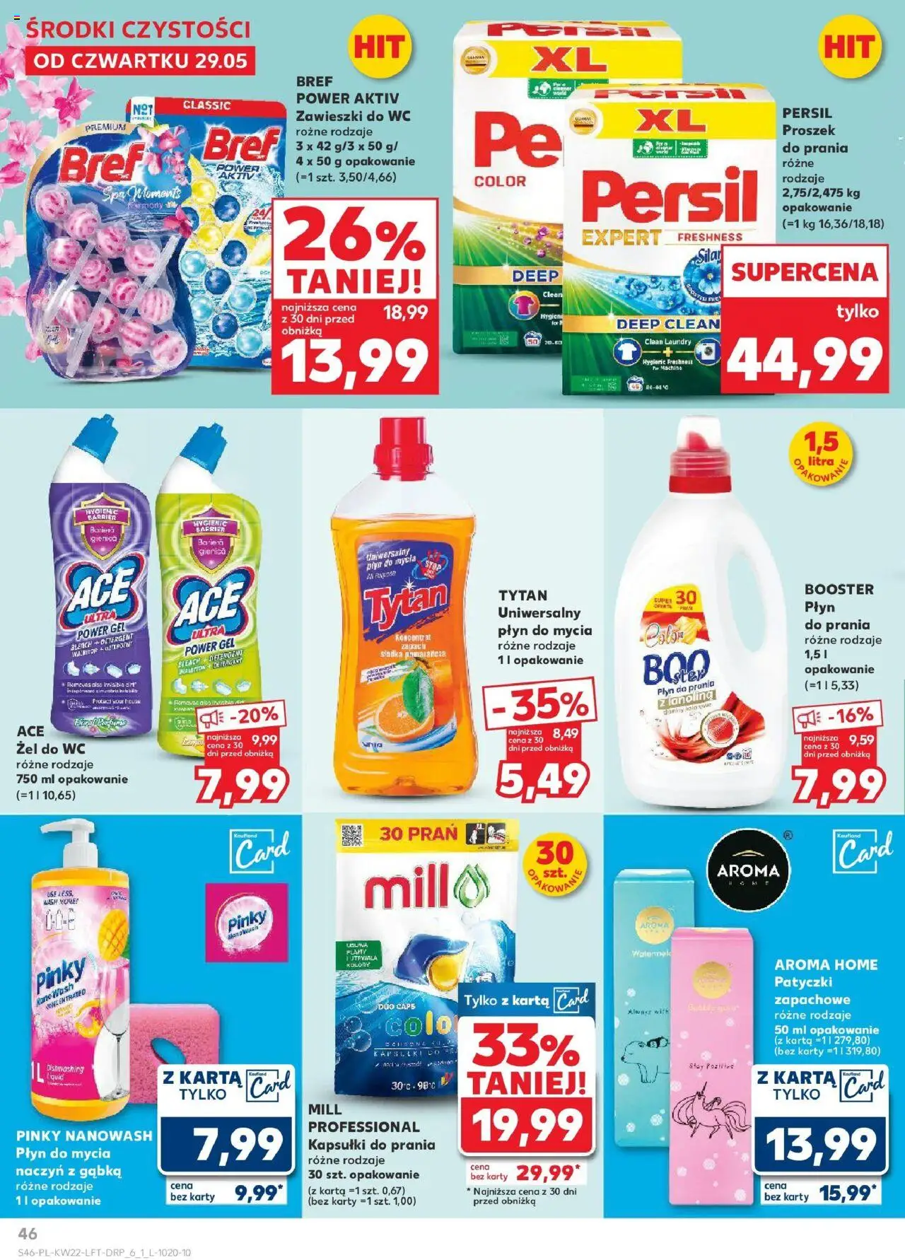 Kaufland gazetka od 29.05.2025 | Strona: 46 | Produkty: Persil, Proszek do prania, Detergent, Płyn do mycia naczyń