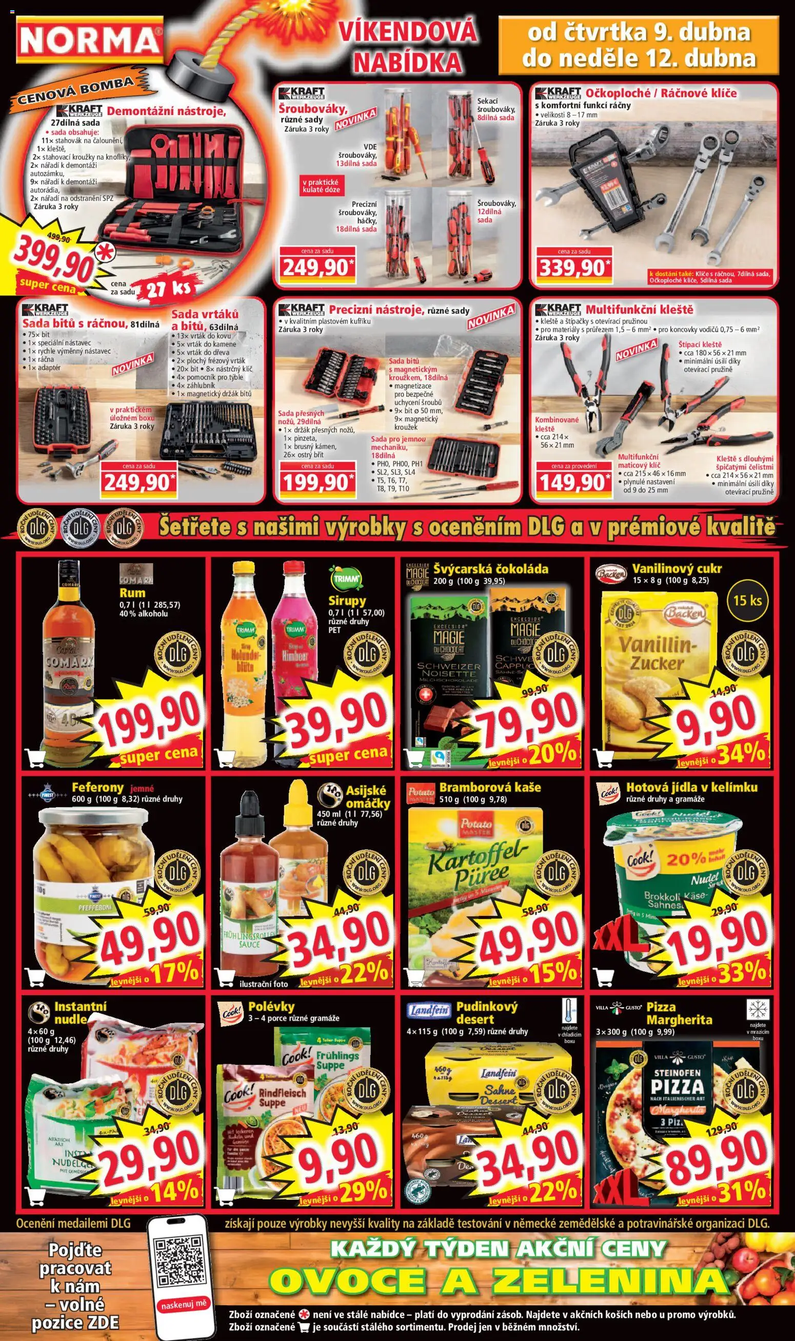 Norma leták od 07.04.2026 | Strana: 8 | Produkty: Ovoce a zelenina, Nářadí, Kaše, Instantní polévky