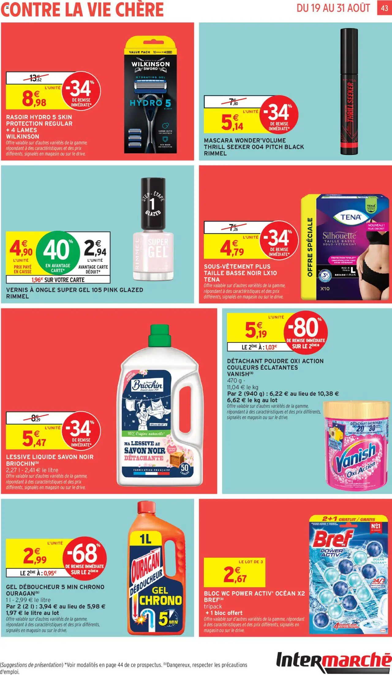  | Page: 43 | Produits: Parfum, Poudre, Savon, Lessive