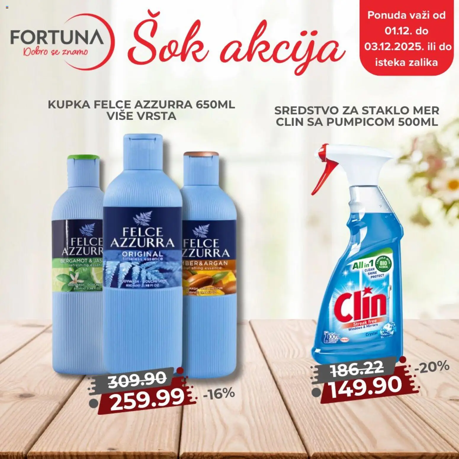 Fortuna Market katalog - važi od 01.12.2025 | Strana: 2 | Proizvode: Sok, Felce azzurra
