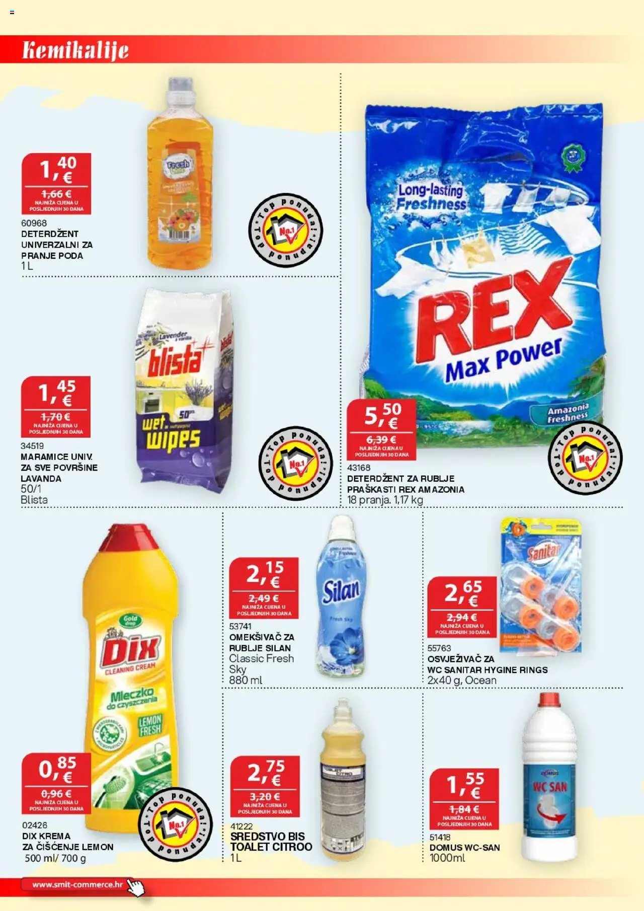 Smit Commerce katalog | vrijedi od 15.08.2025 | Stranica: 6 | Proizvodi: Omekšivač, Deterdžent, Krema