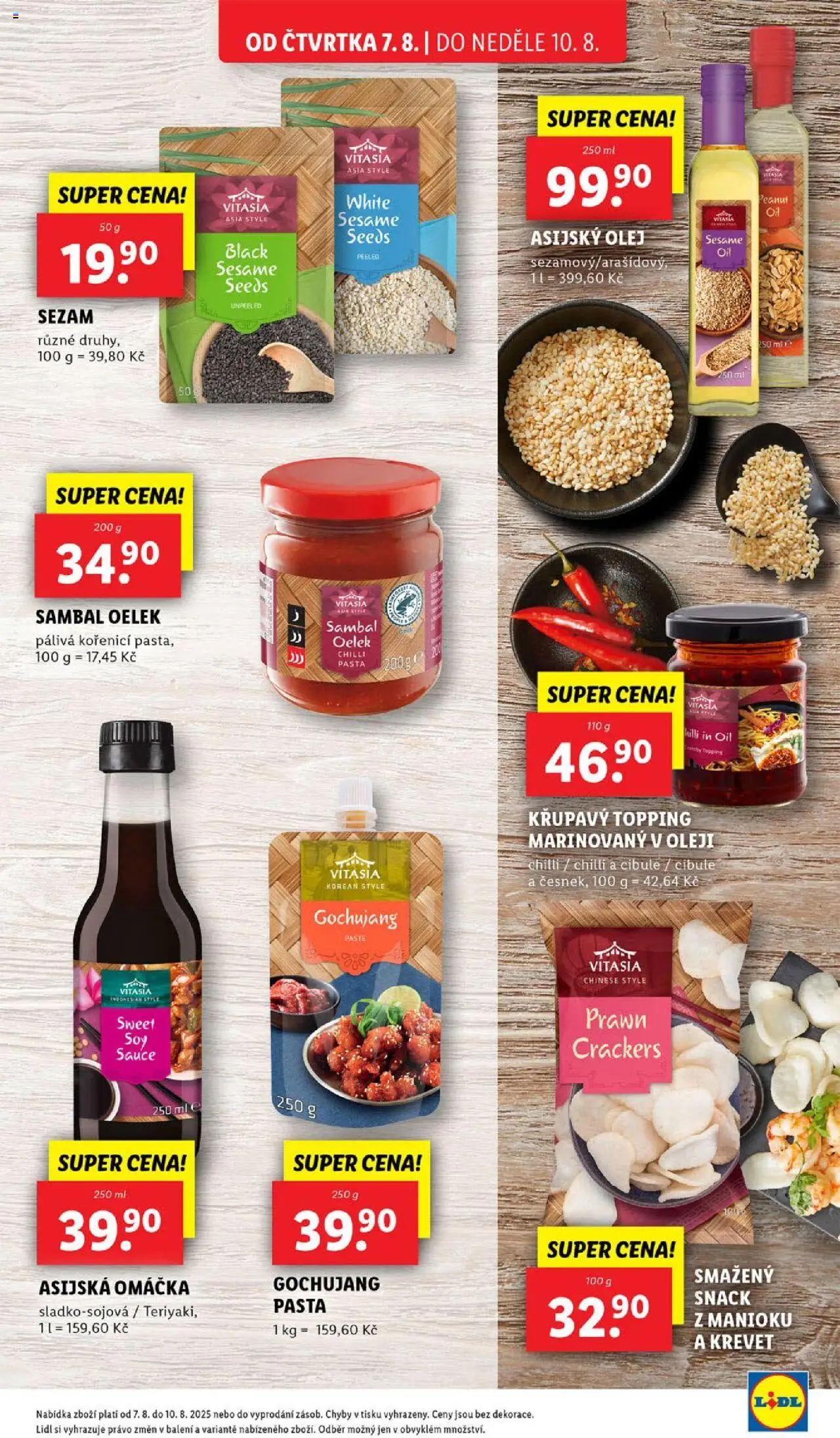 Lidl leták od 07.08.2025 | Strana: 21 | Produkty: Olej, Sambal oelek, Česnek, Cibule