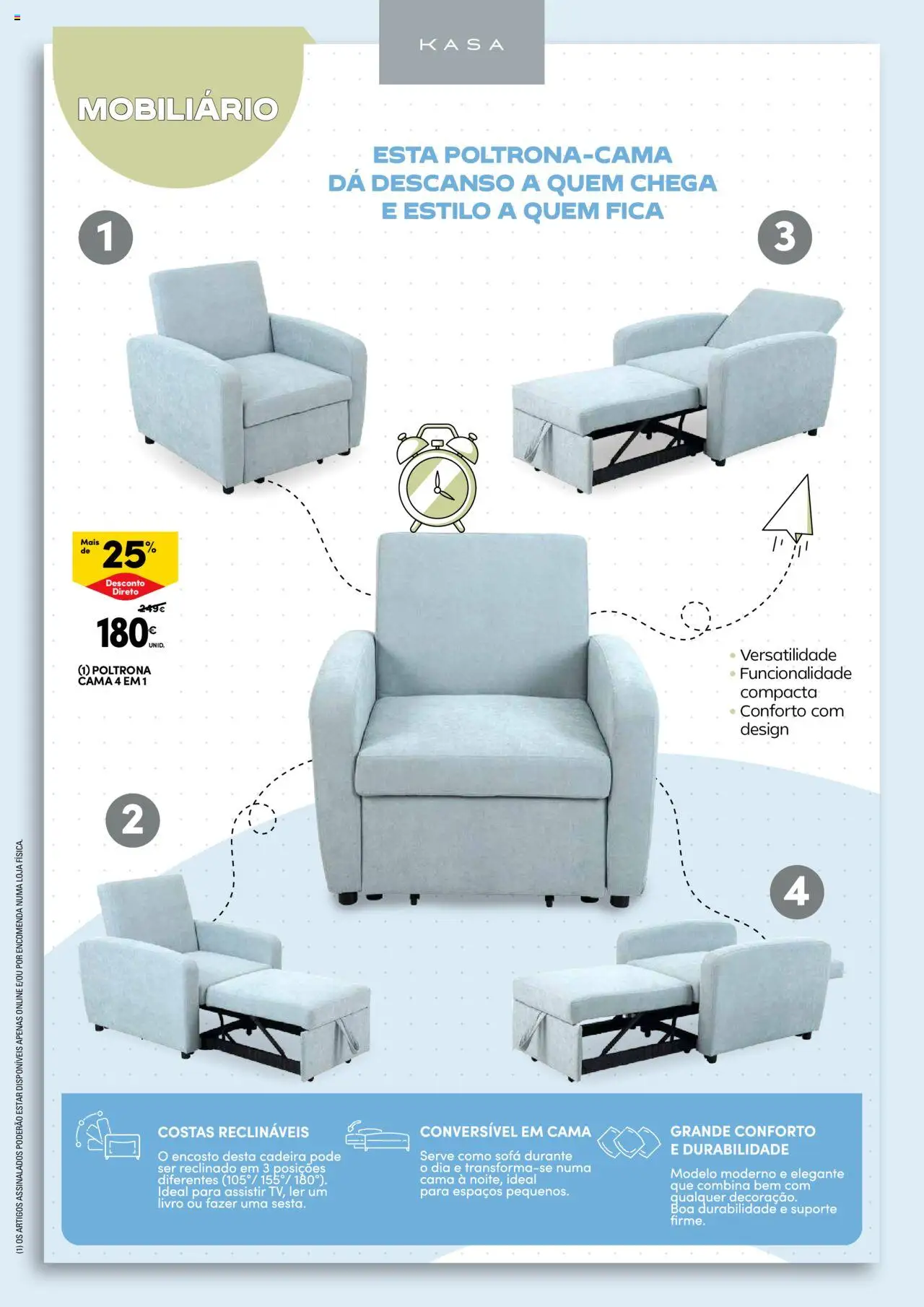 Continente - Regresso às Aulas: Regressamos com tudo │ válido de 12.08.2025 | Página: 38 | Produtos: Poltrona, Cama, Sofá, Cadeira