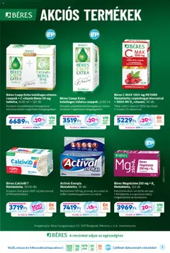Gyöngy Patikák Akciós újság - amely érvényes a következő dátumtól: 01.10.2025 | Oldal: 7 | Termékek: Béres csepp, Multivitamin