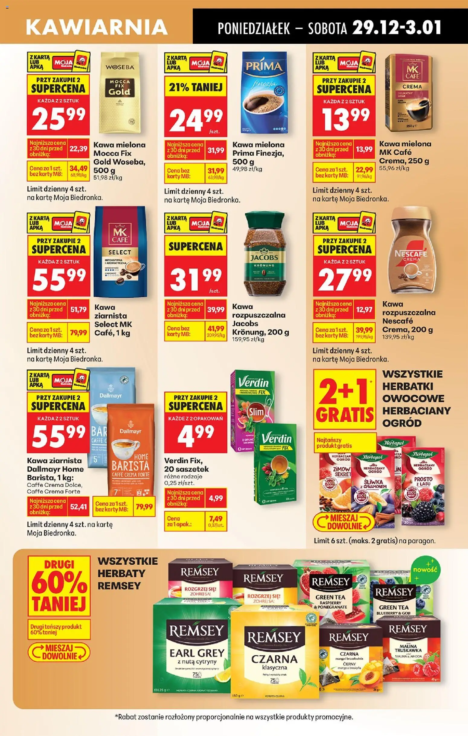 Biedronka gazetka od 29.12.2025 | Strona: 51 | Produkty: Karta, Malina, Kawa mielona Prima, Nescafe
