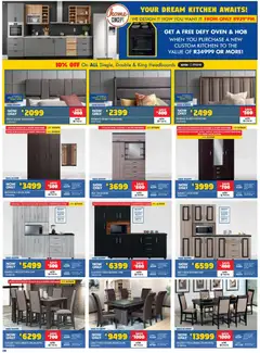 Russells specials catalogue – valid from 19.02.2026 | Page: 8 | Products: Headboard, Oven, Kitchen unit, Dinette set