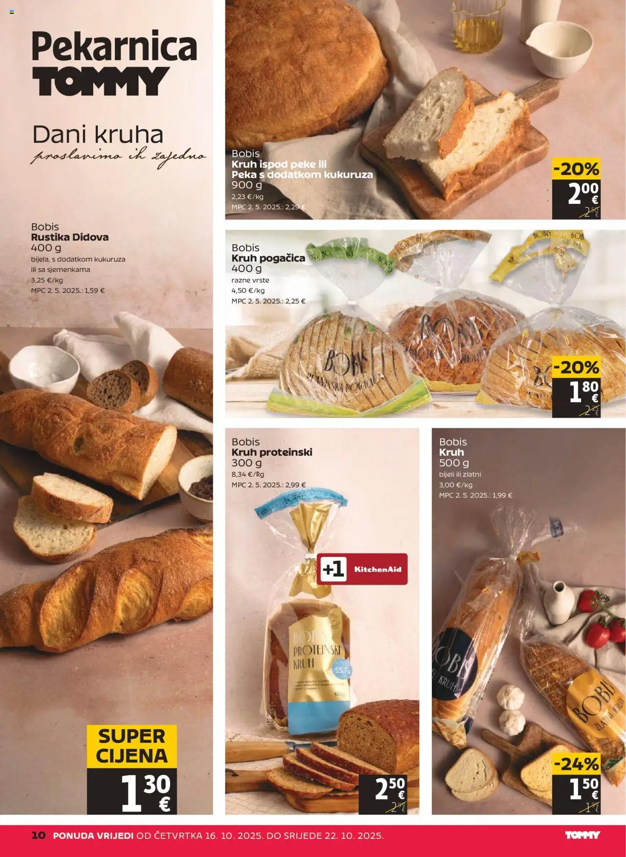Tommy katalog | vrijedi od 16.10.2025 | Stranica: 10 | Proizvodi: Kruh