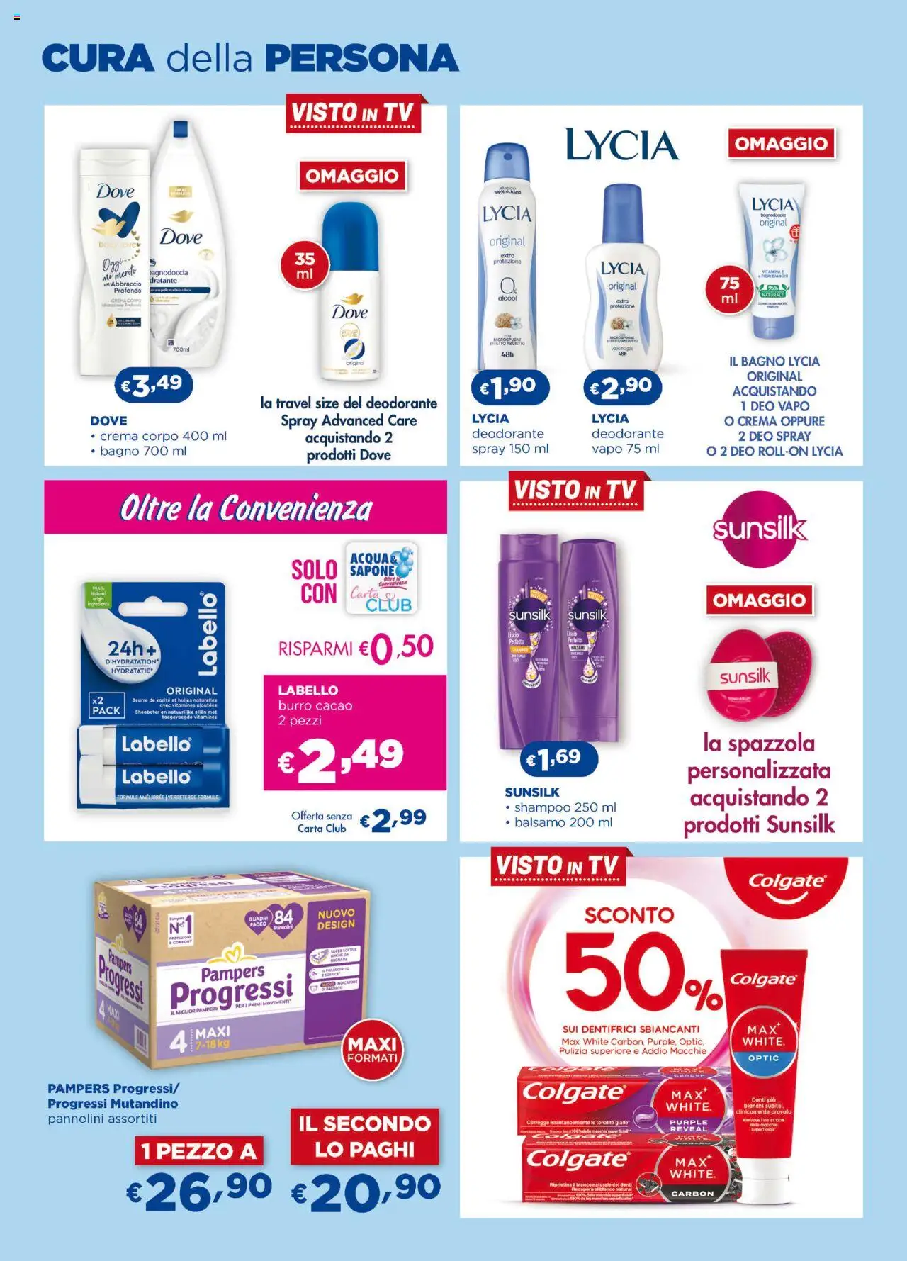 Volantino Acqua e Sapone del 25.09.2025 | Pagina: 4 | Prodotti: Balsamo, Pannolini, Deodorante, Cacao