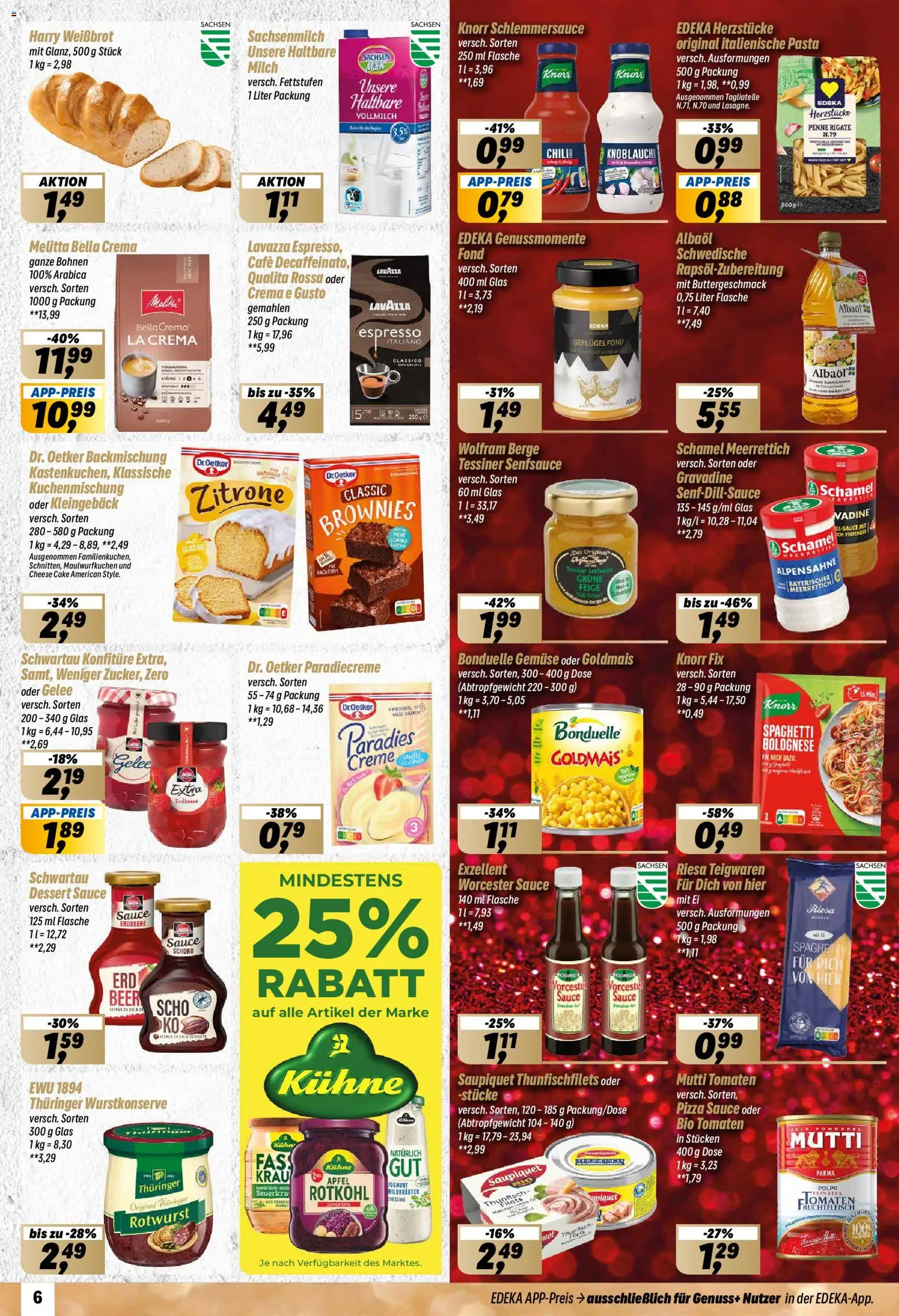 Simmel Prospekt 	 – gültig ab 22.12.2025 | Seite: 6 | Produkte: Thunfisch, Zitrone, Pasta, Pizza