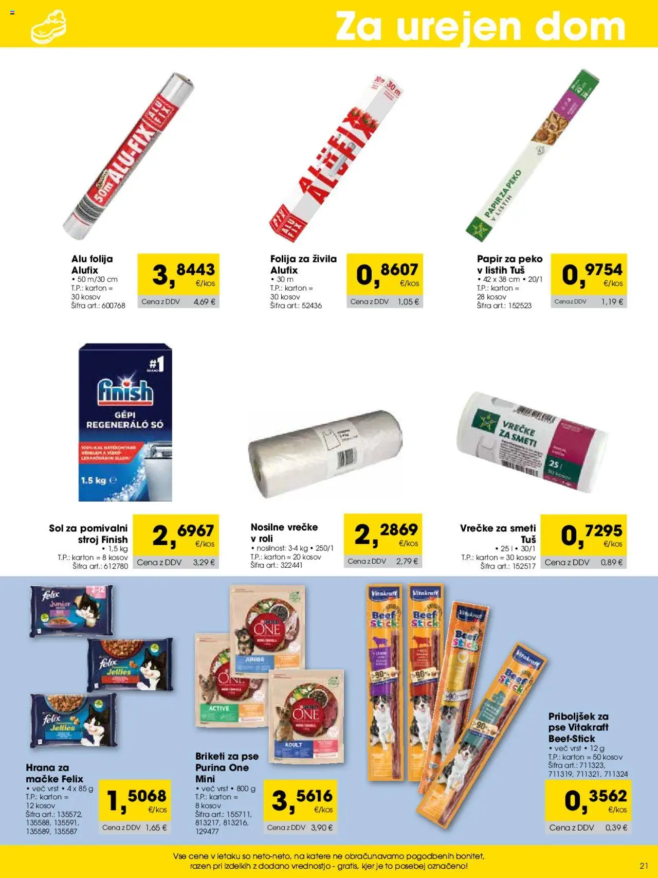 Novi Tuš katalog ponudbe – veljaven od 01.10.2025 | Stran: 21 | Izdelki: Folija, Sol