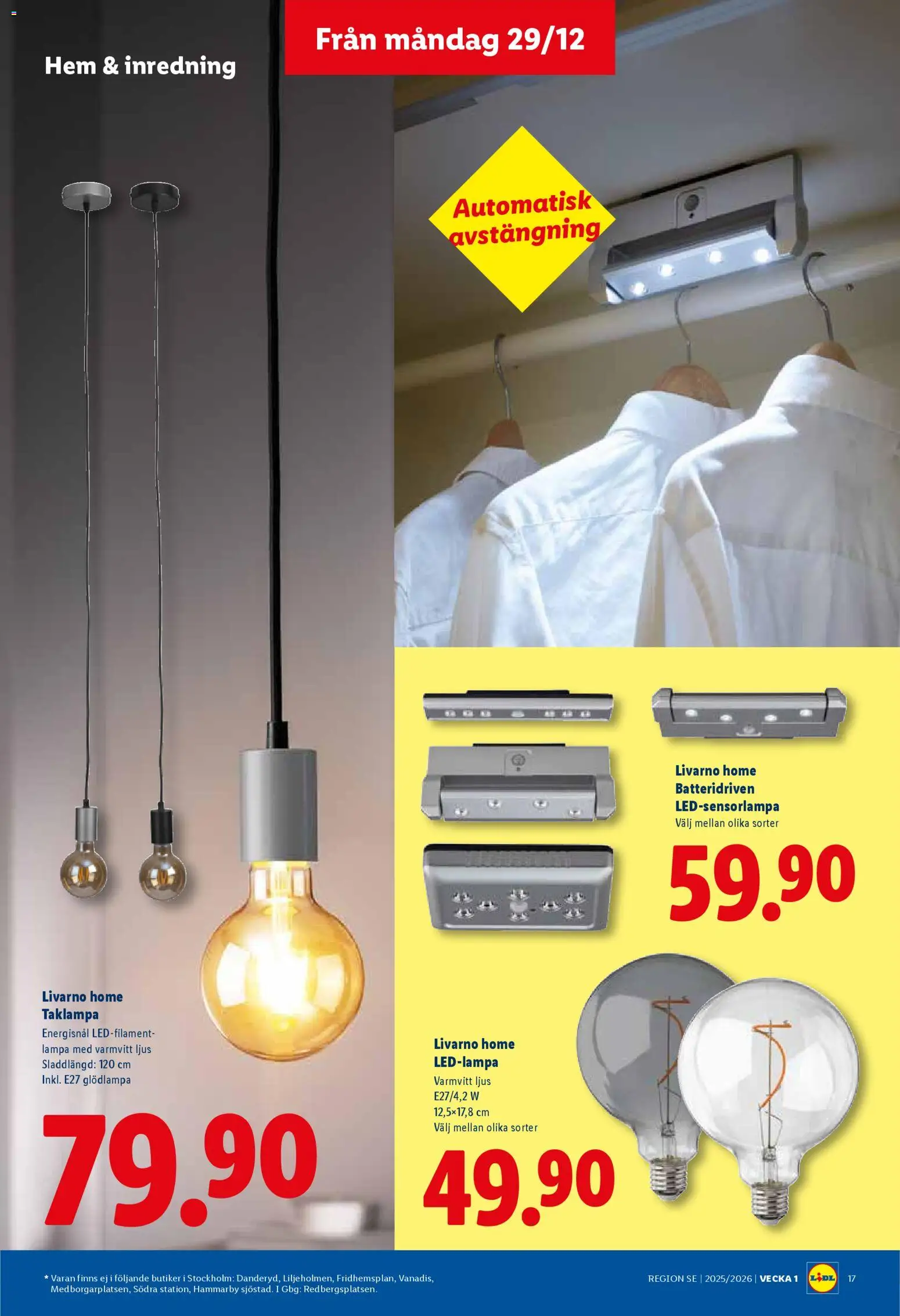 Lidl reklamblad aktuell från 29.12.2025 | Sida: 18 | Produkter: Lampa, Ljus