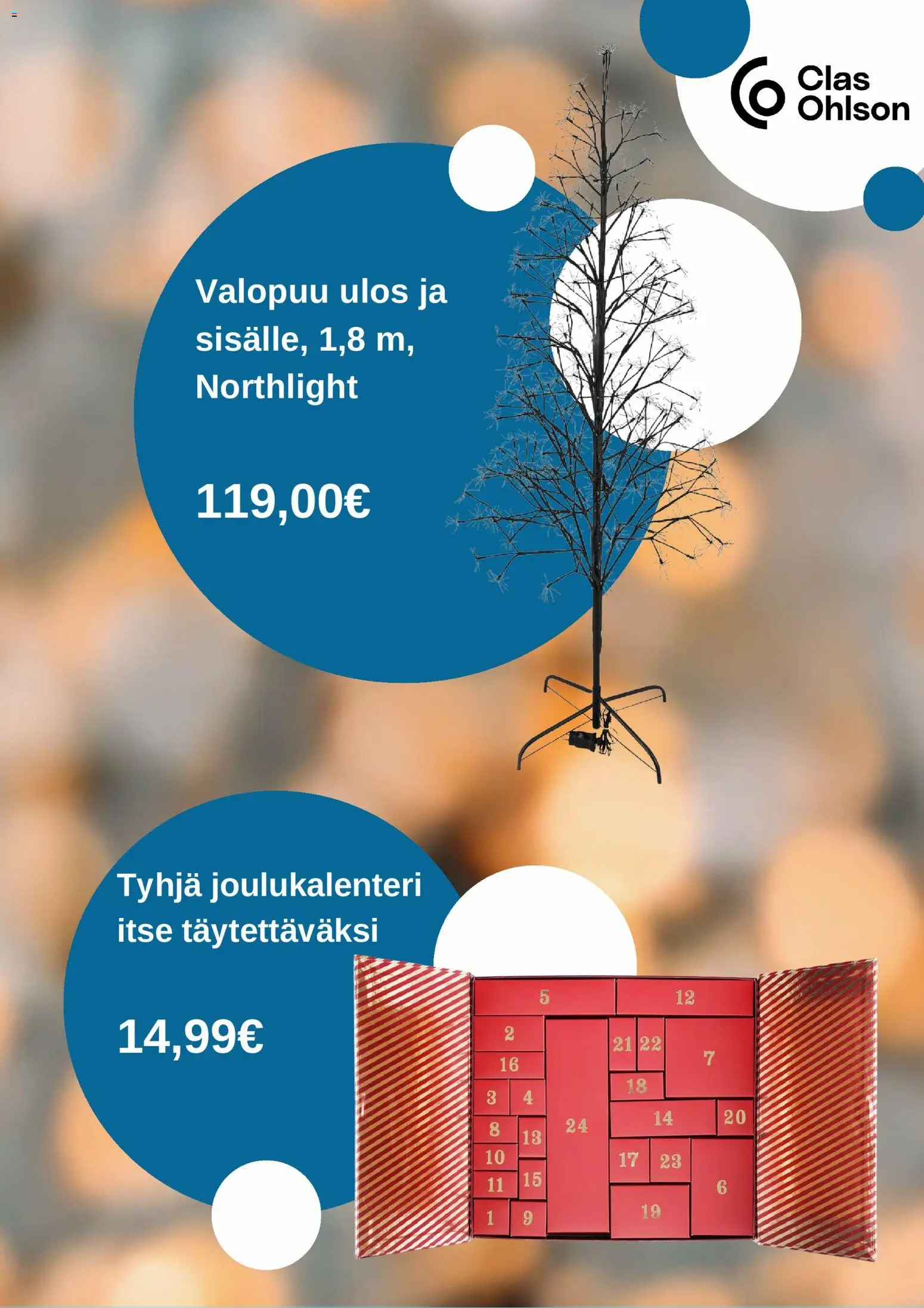 Clas Ohlson tarjoukset – voimassa 03.11.2025 alkaen | Sivu: 2 | Tuotteet: Joulukalenteri