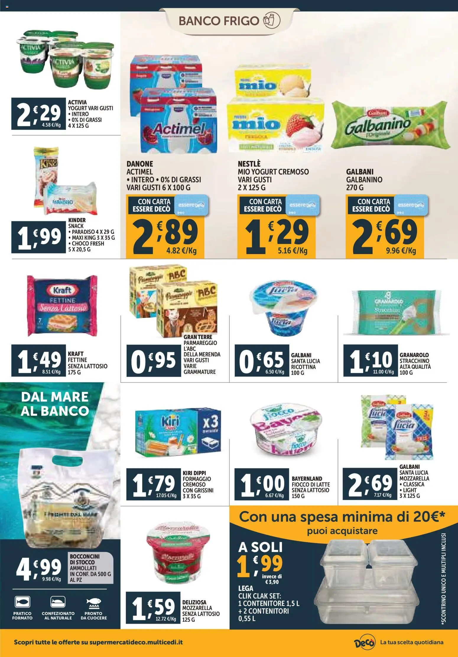 Volantino Decò del 07.11.2025 | Pagina: 8 | Prodotti: Mozzarella senza lattosio, Yogurt, Mozzarella, Latte