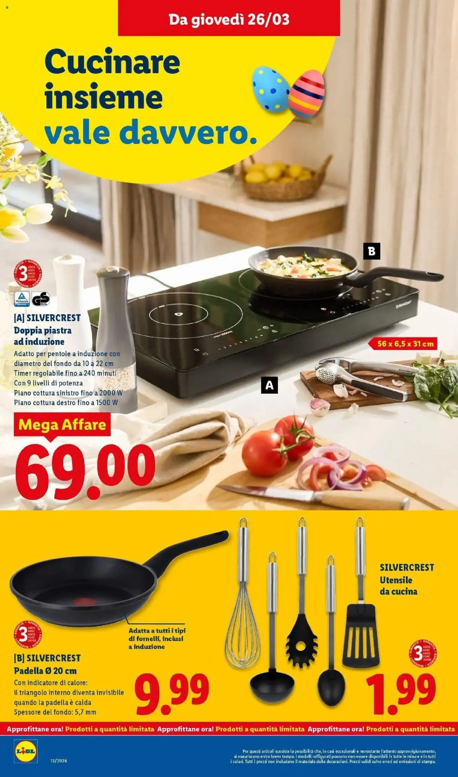 Volantino Lidl del 23.03.2026 | Pagina: 40 | Prodotti: Piano cottura, Padella