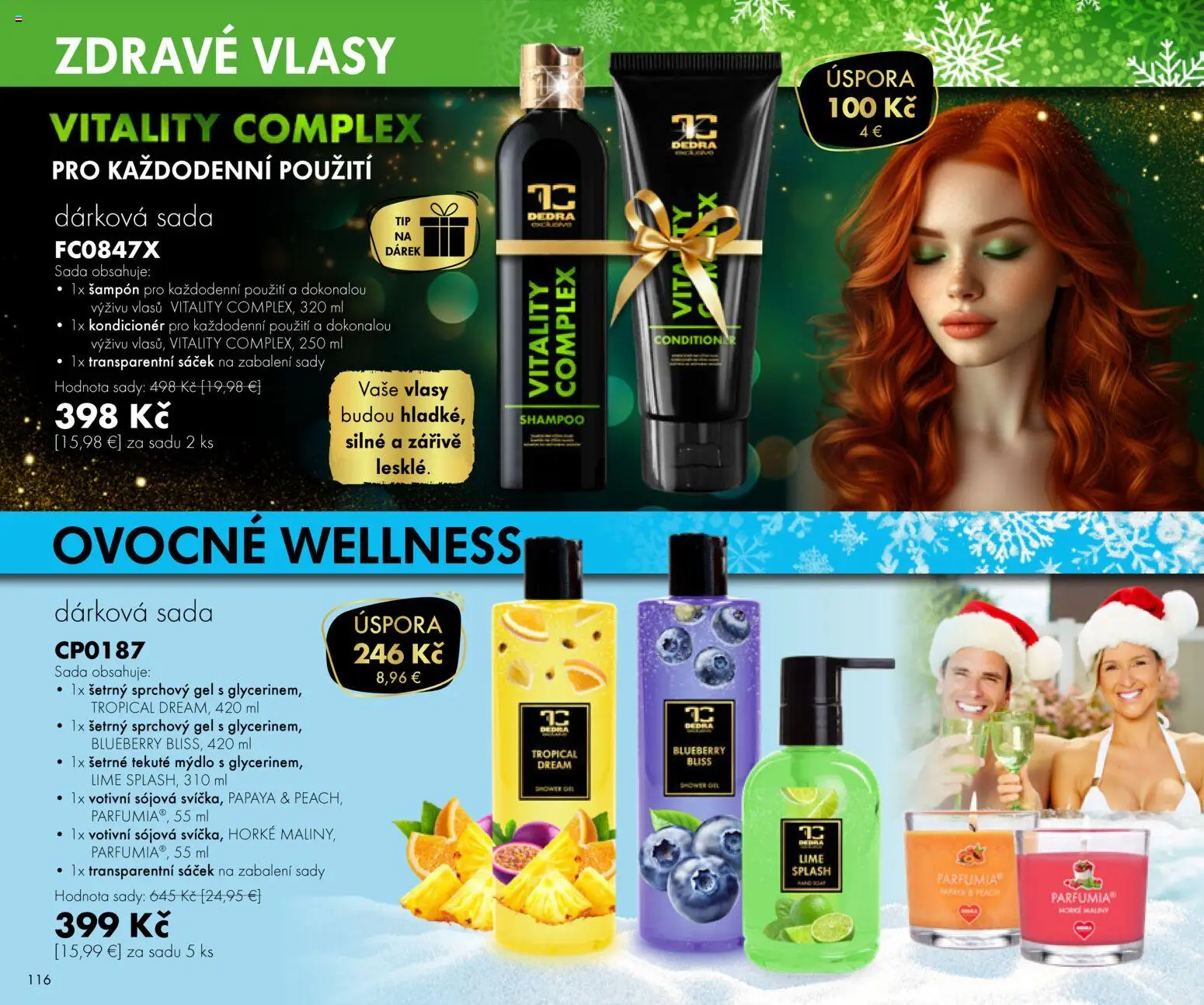 Nové Dedra akcie – leták je platný od 01.11.2025 | Strana: 16 | Produkty: Šampón, Kondicionér, Mydlo, Sprchový gél